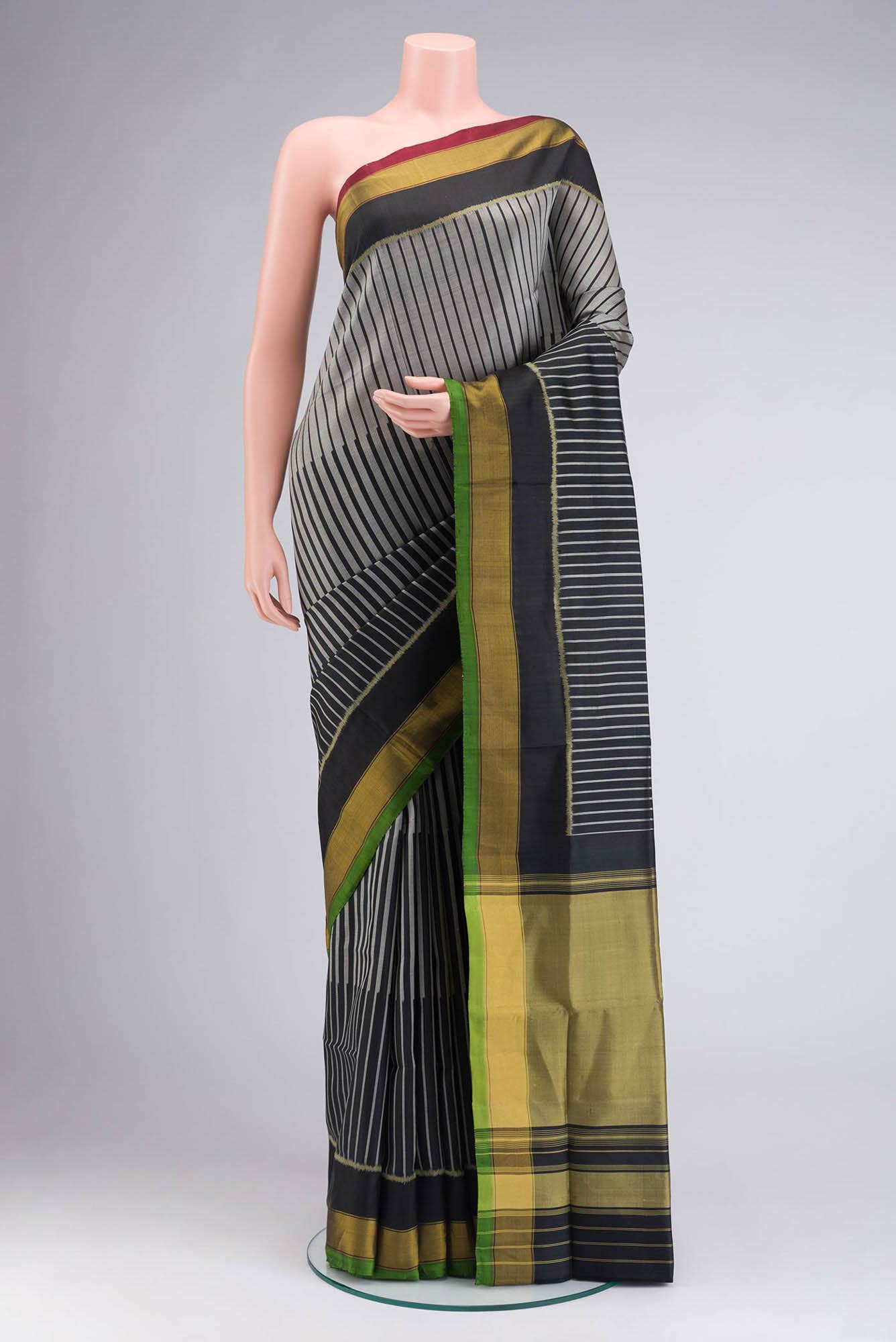 Black Rajkot Patola Silk Saree