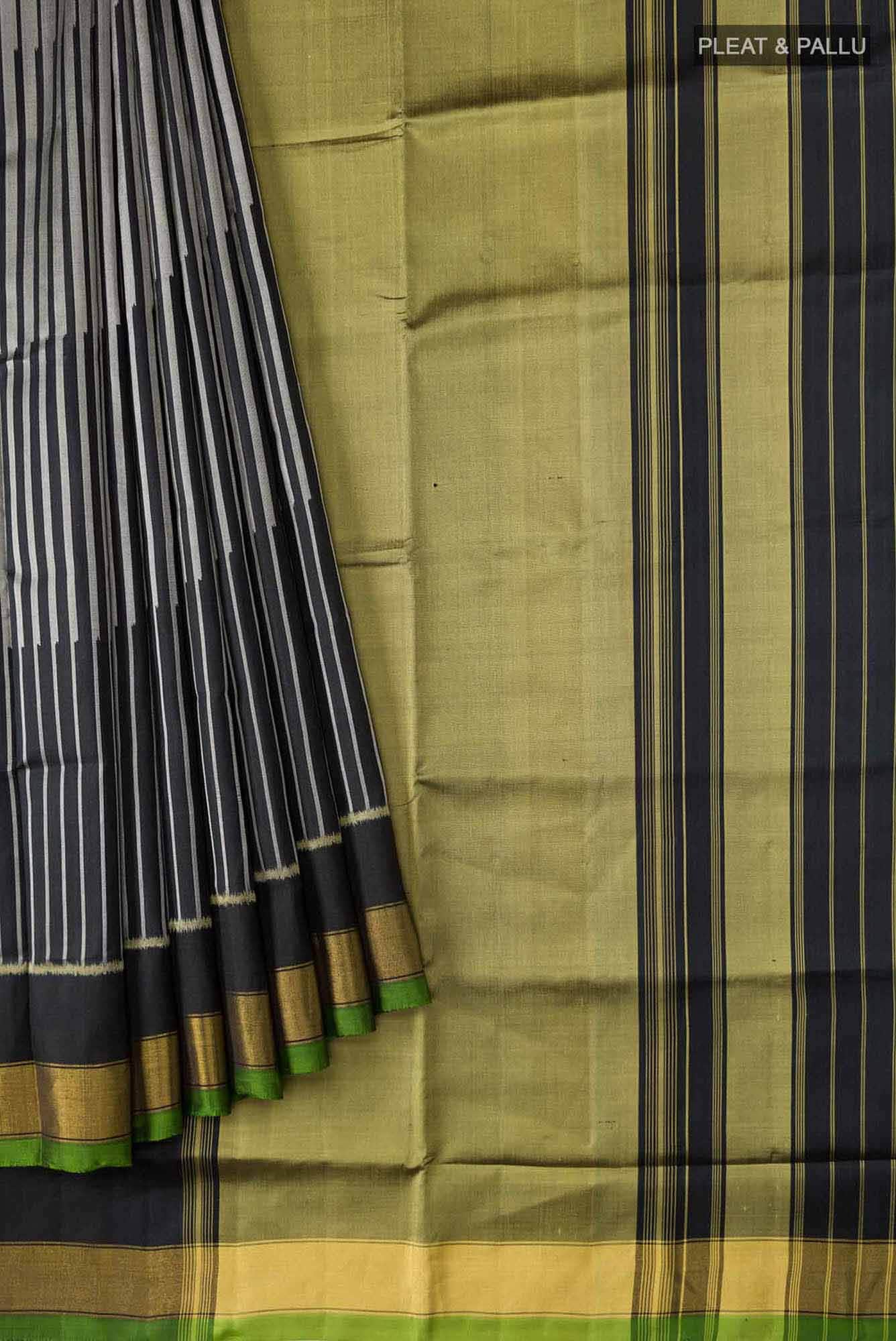 Black Rajkot Patola Silk Saree