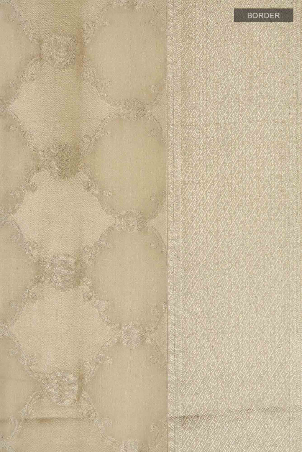 Beige Mysore Georgette Saree