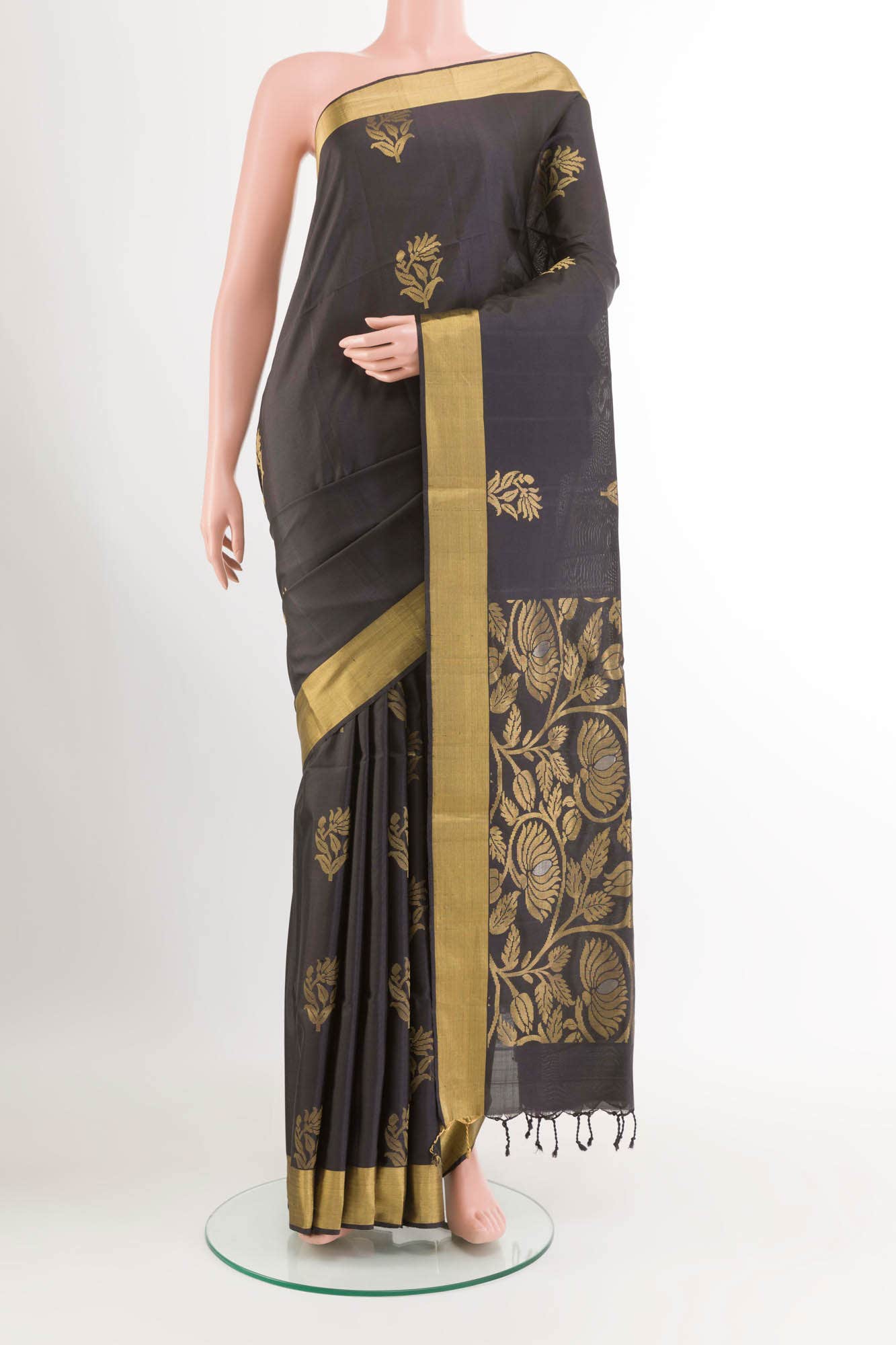 Black Soft Silk Saree