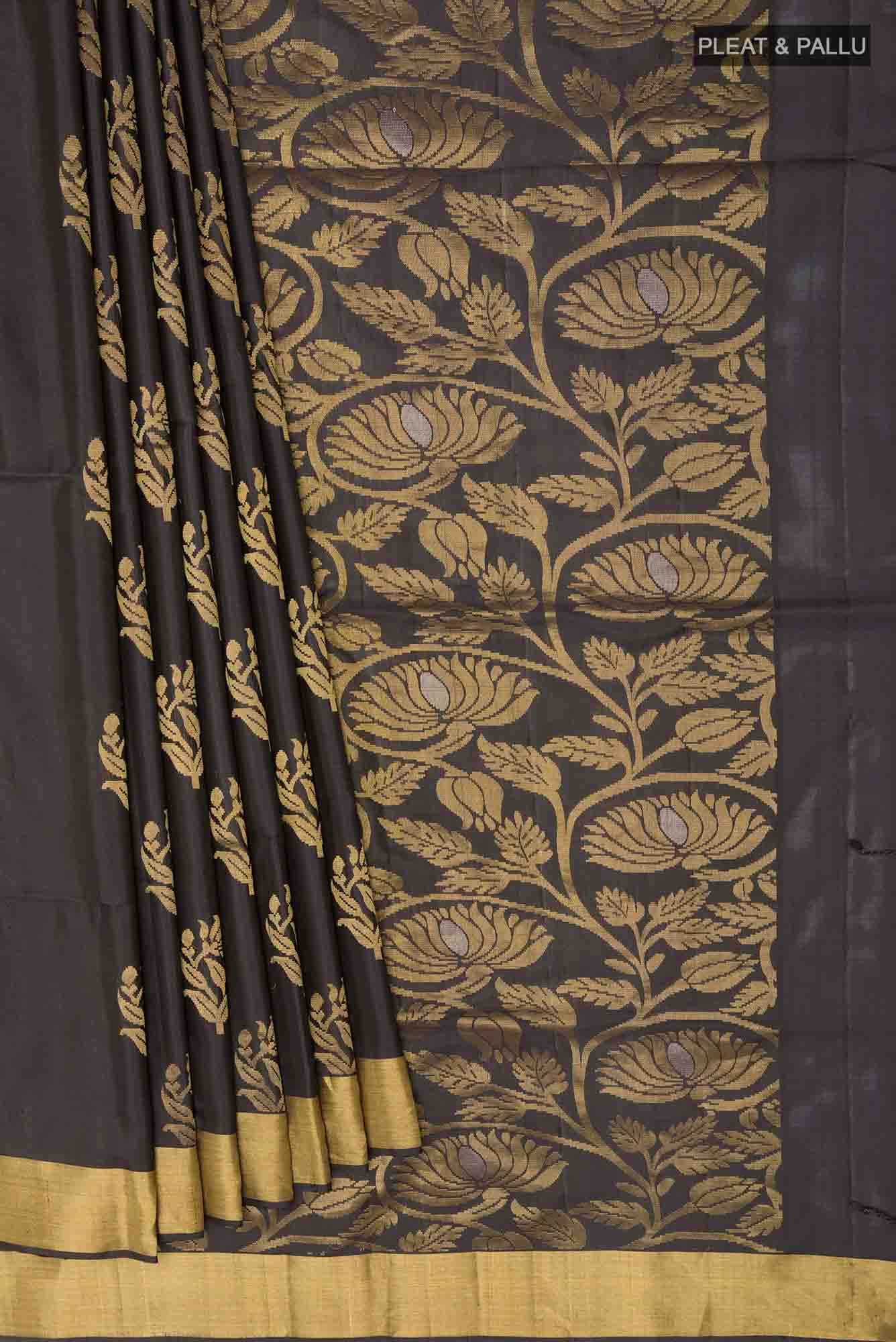 Black Soft Silk Saree