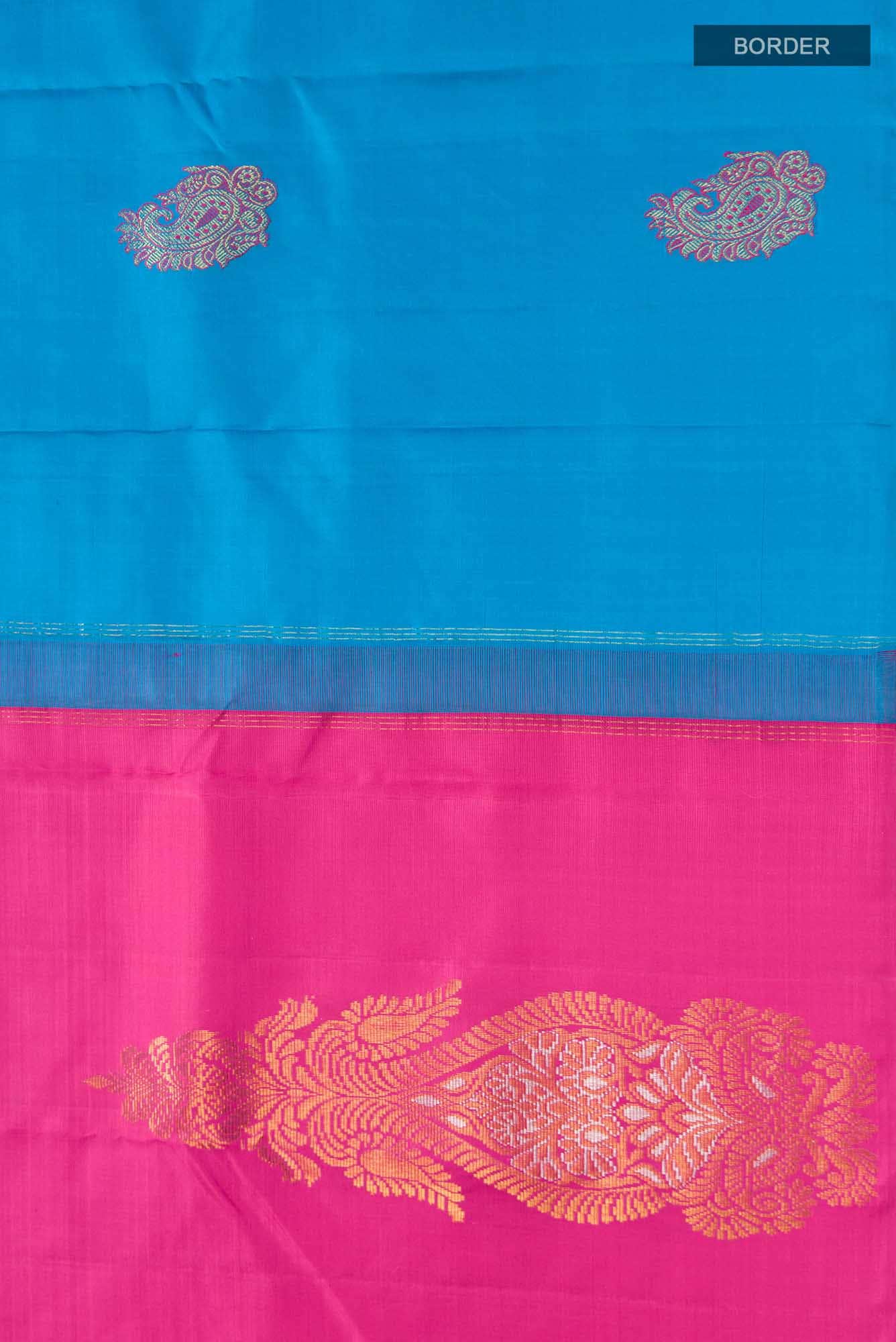 Blue Kanchipuram Silk Saree