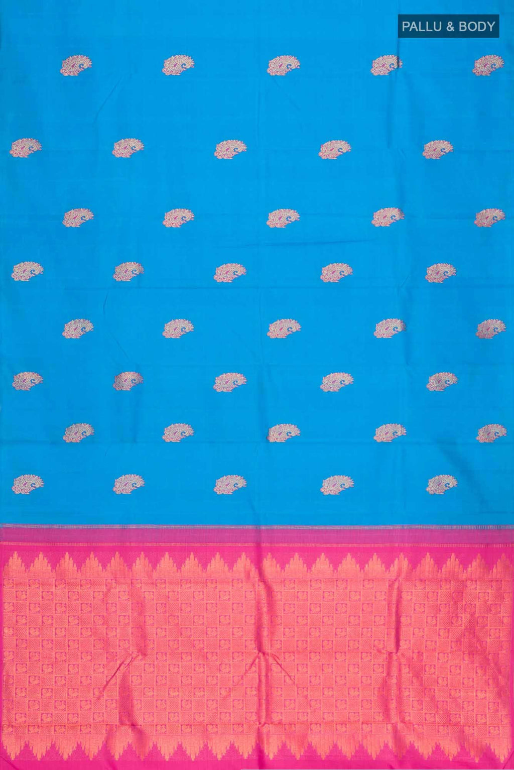 Blue Kanchipuram Silk Saree