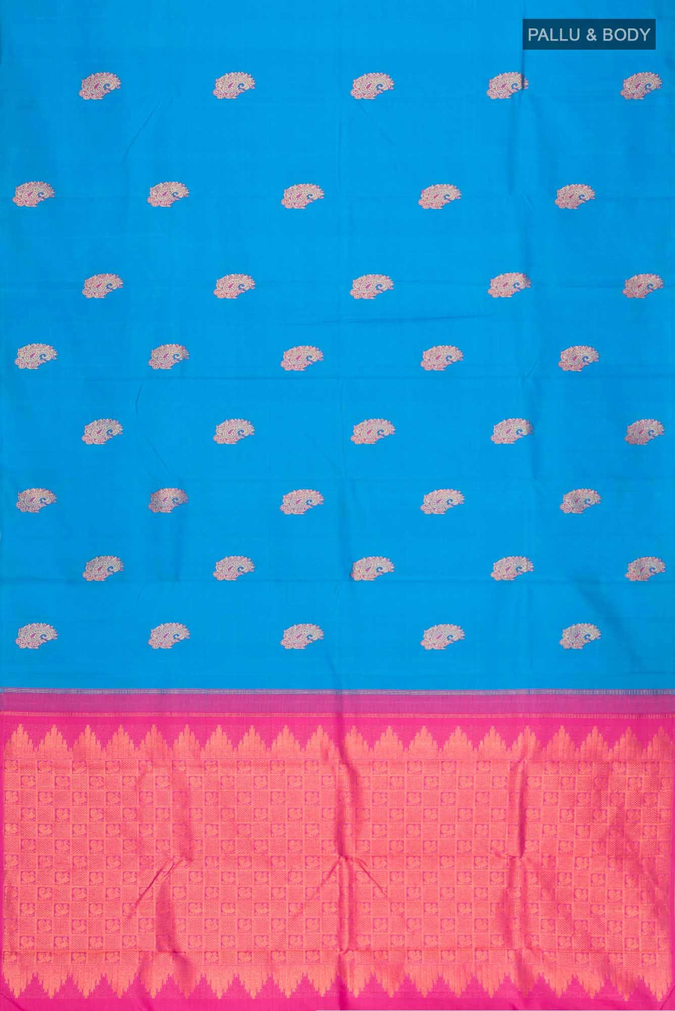 Blue Kanchipuram Silk Saree