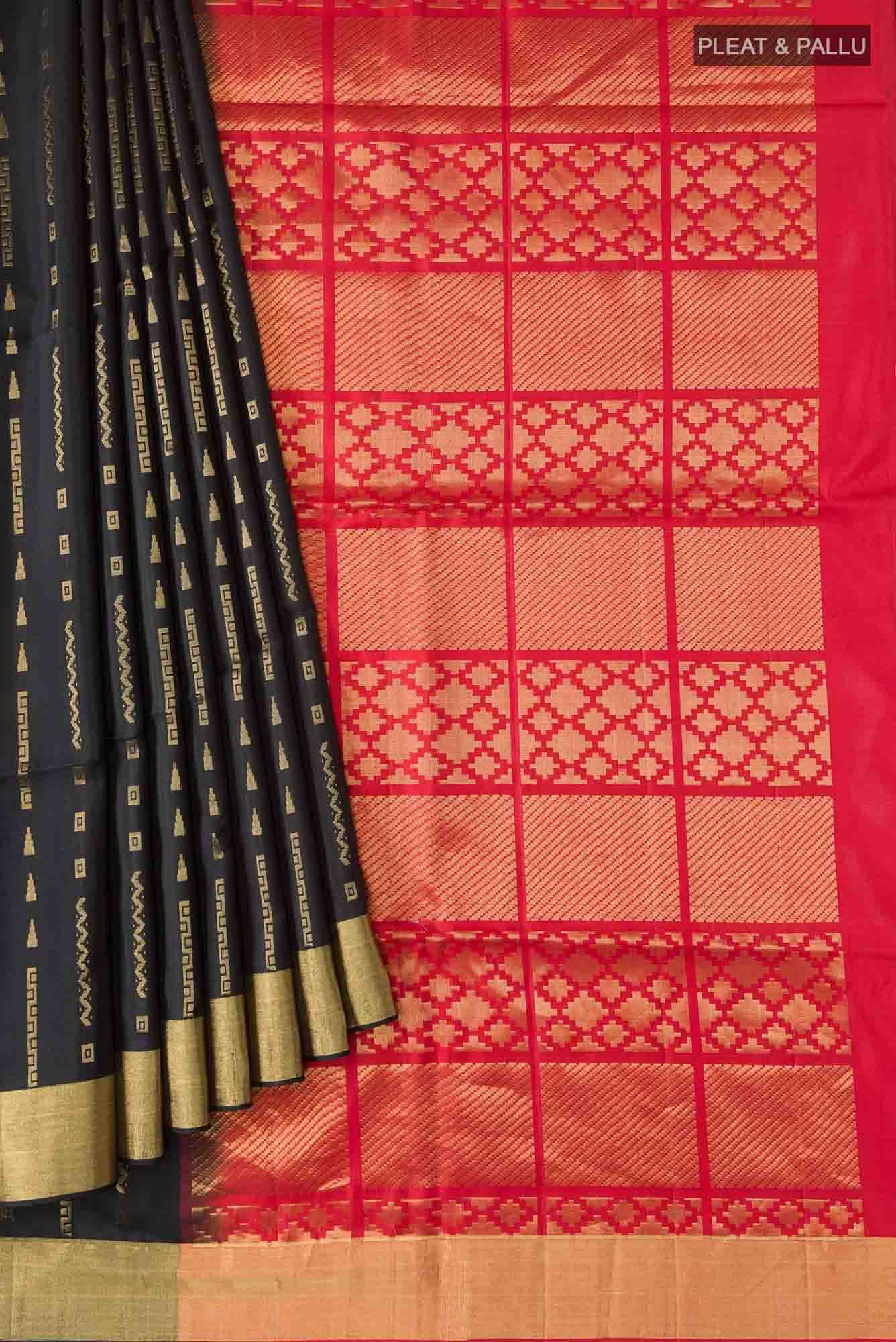 Black Soft Silk Saree