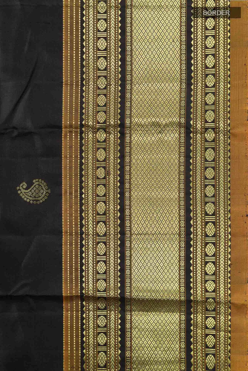 Black Kanchipuram Silk Saree