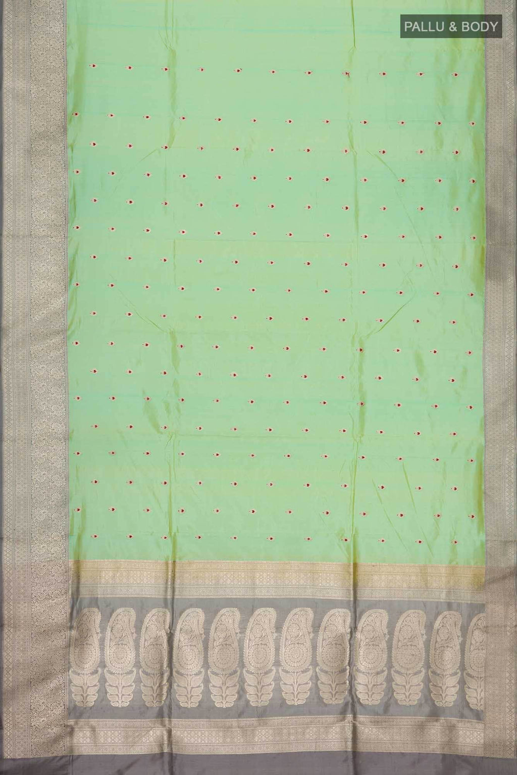 Green Banarasi Katan Silk Saree