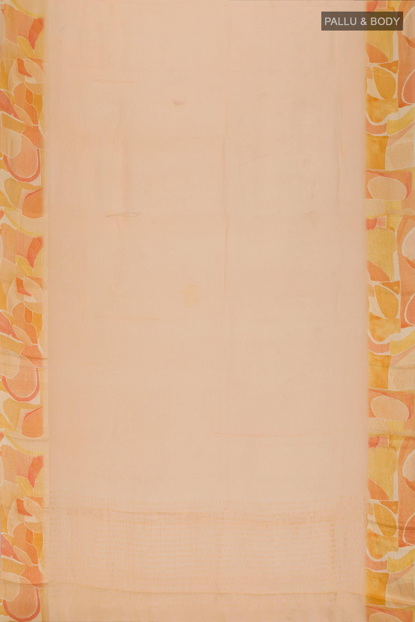 Orange Chiffon Saree