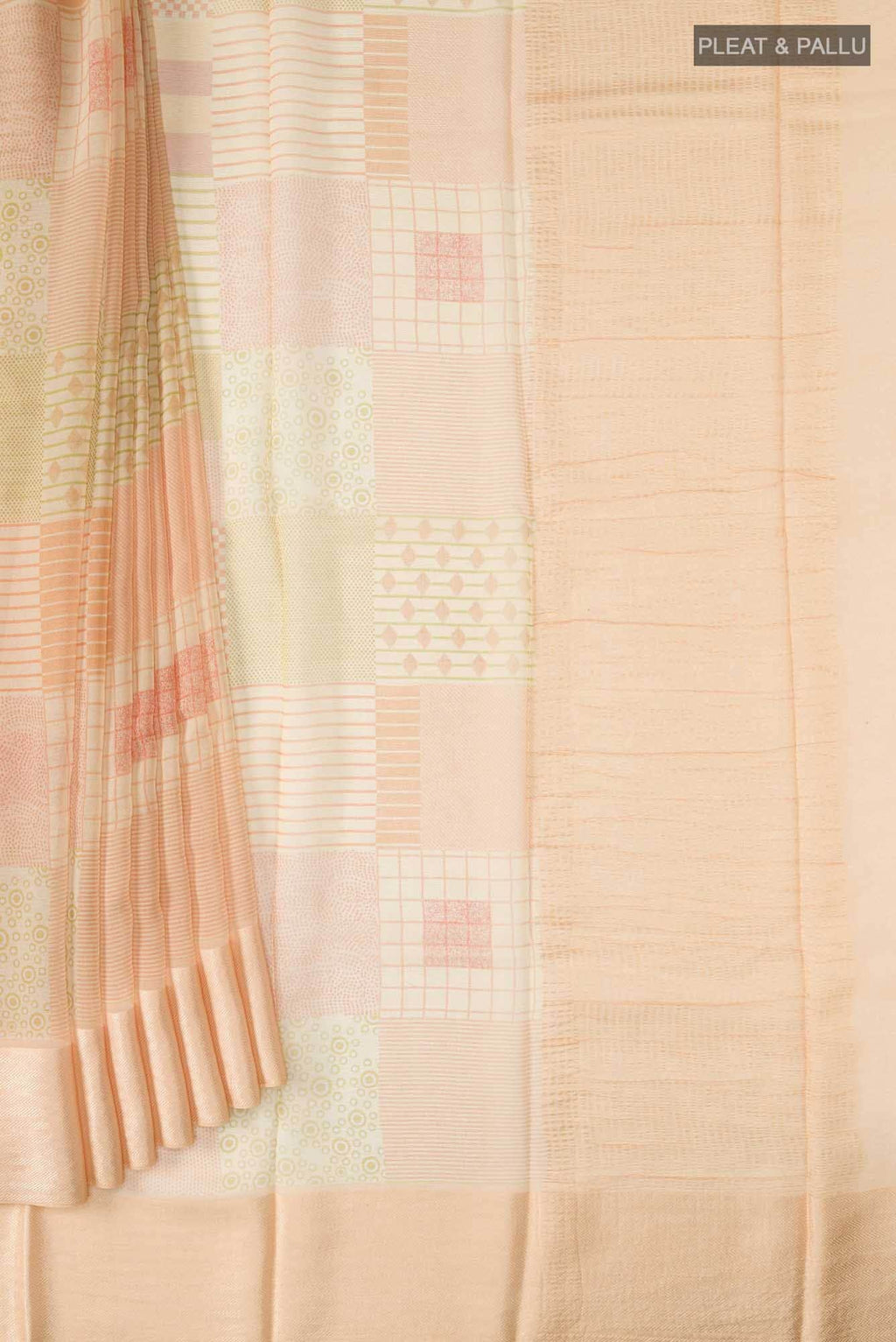 Orange Mysore Chiffon Saree