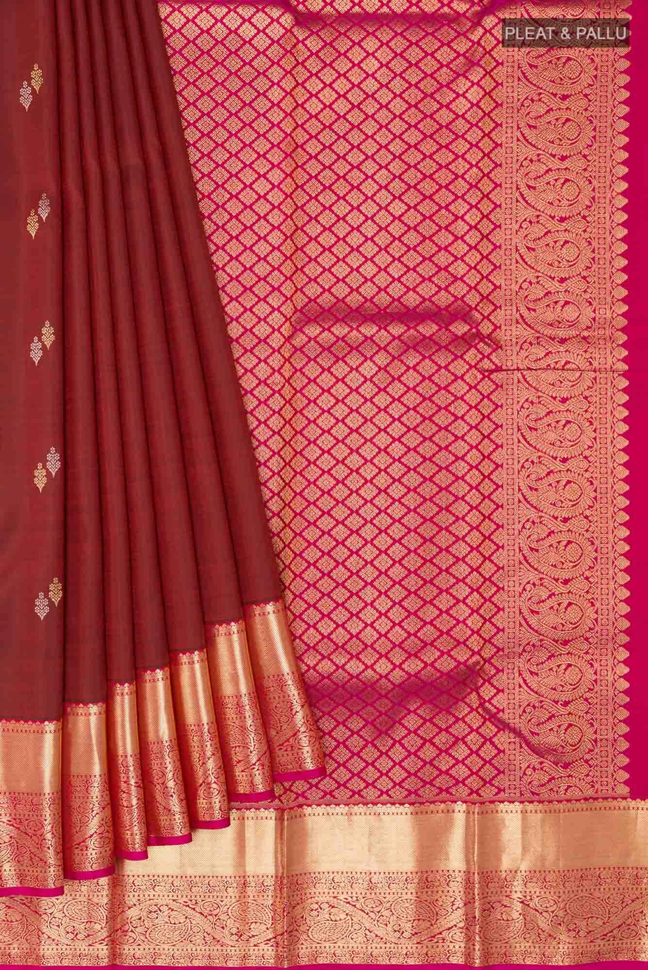 Coffee Brown Kanchipuram Saree