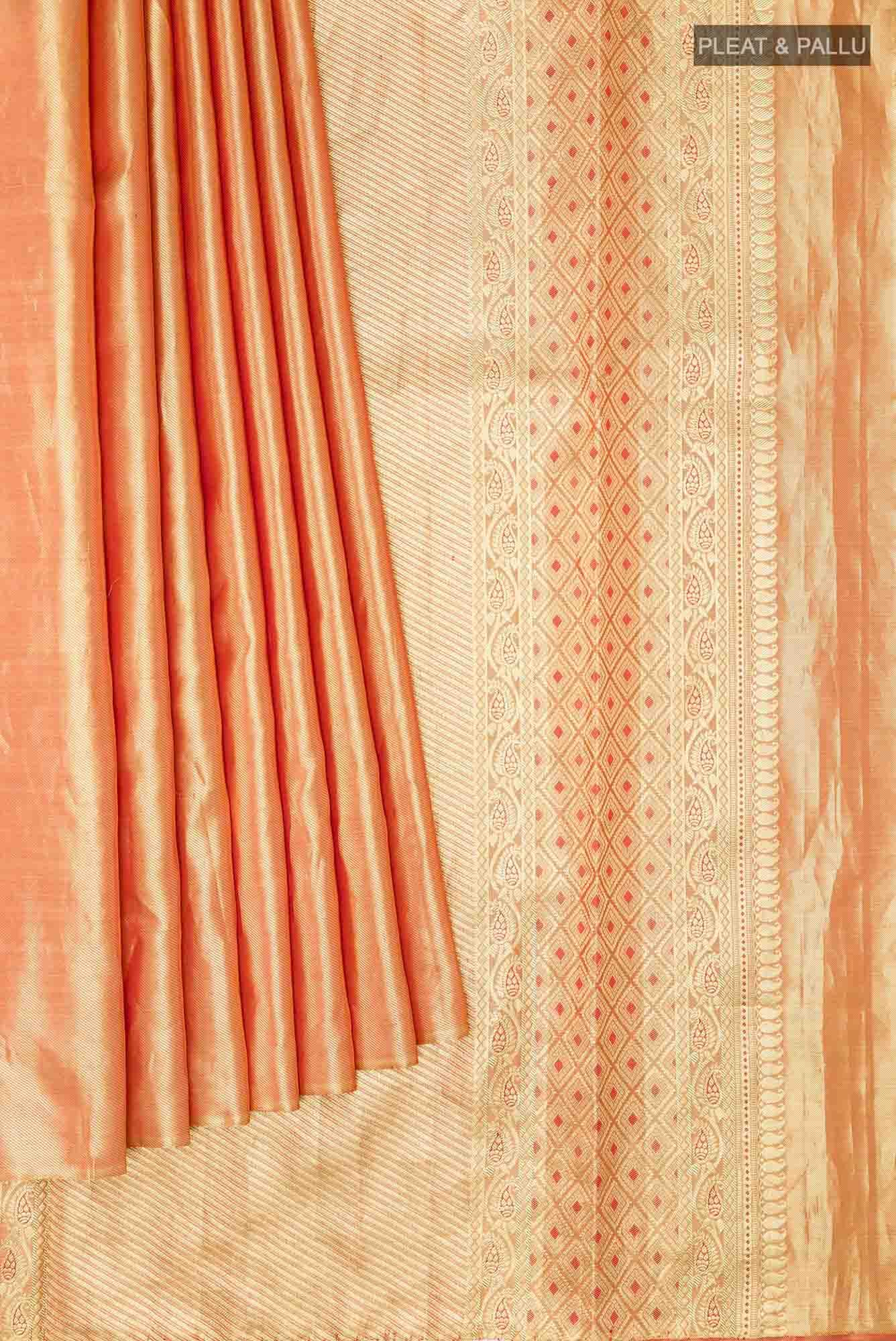 Gold Kanchipuram Tissue Silk Saree