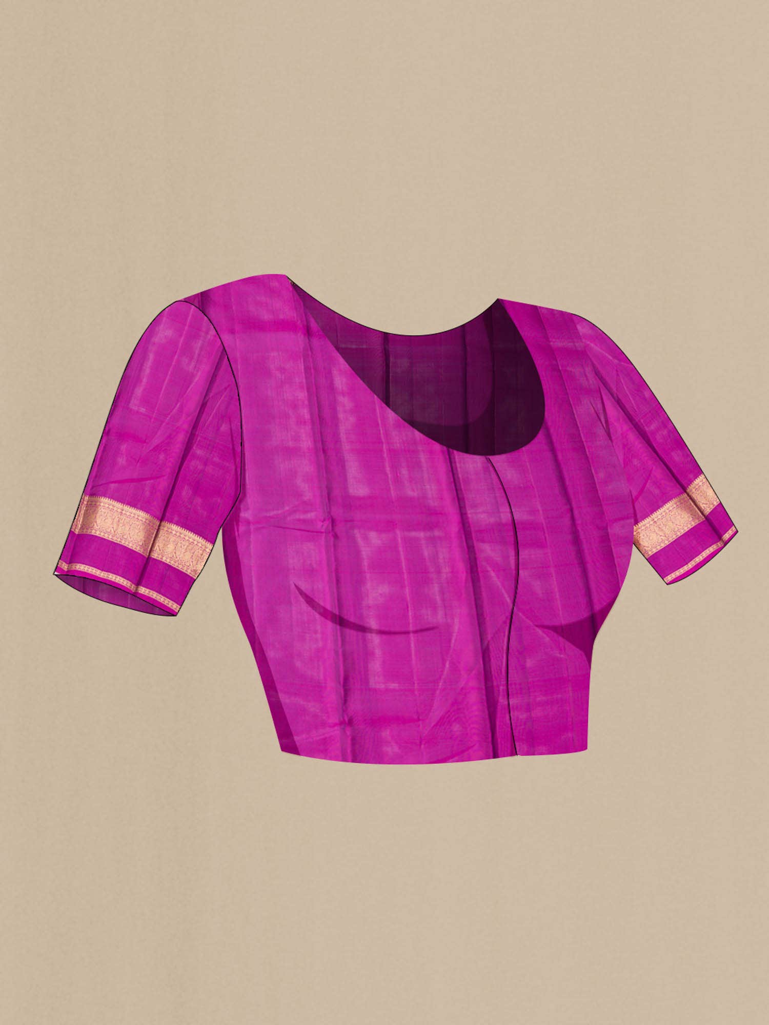Dark Blue Kanchipuram Silk Saree