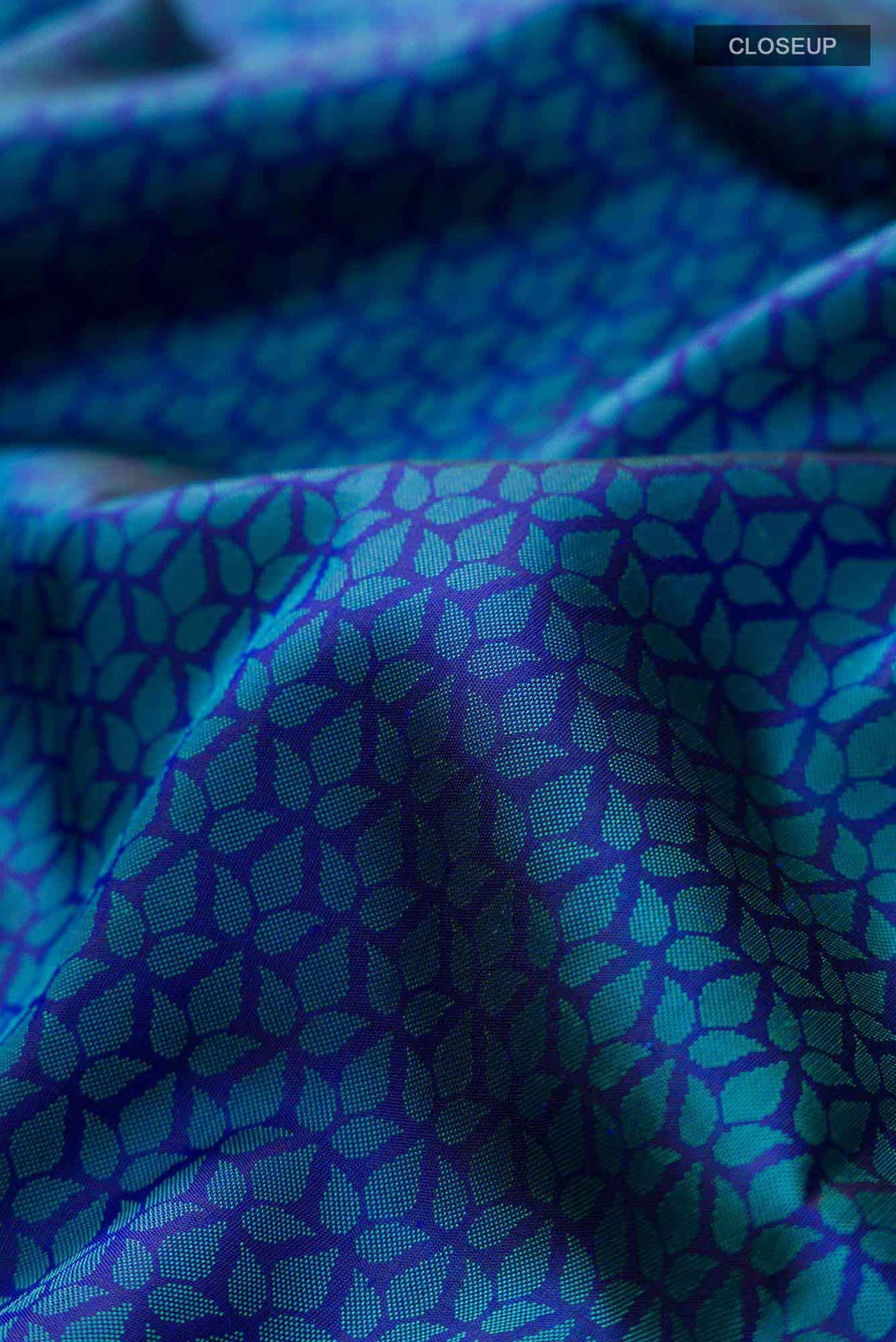 Blue Kanchipuram Silk Saree