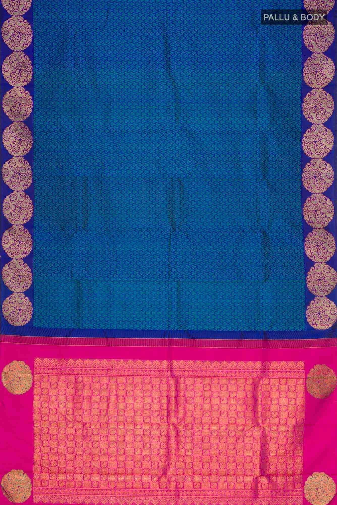 Blue Kanchipuram Silk Saree