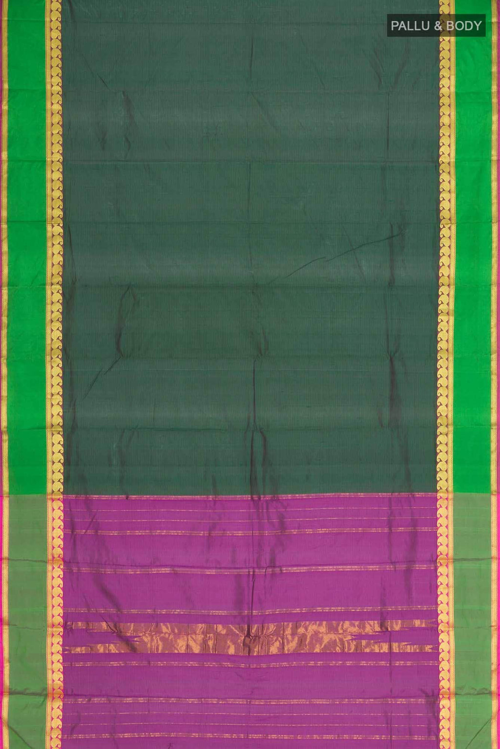 Green Blended Art Silk Saree