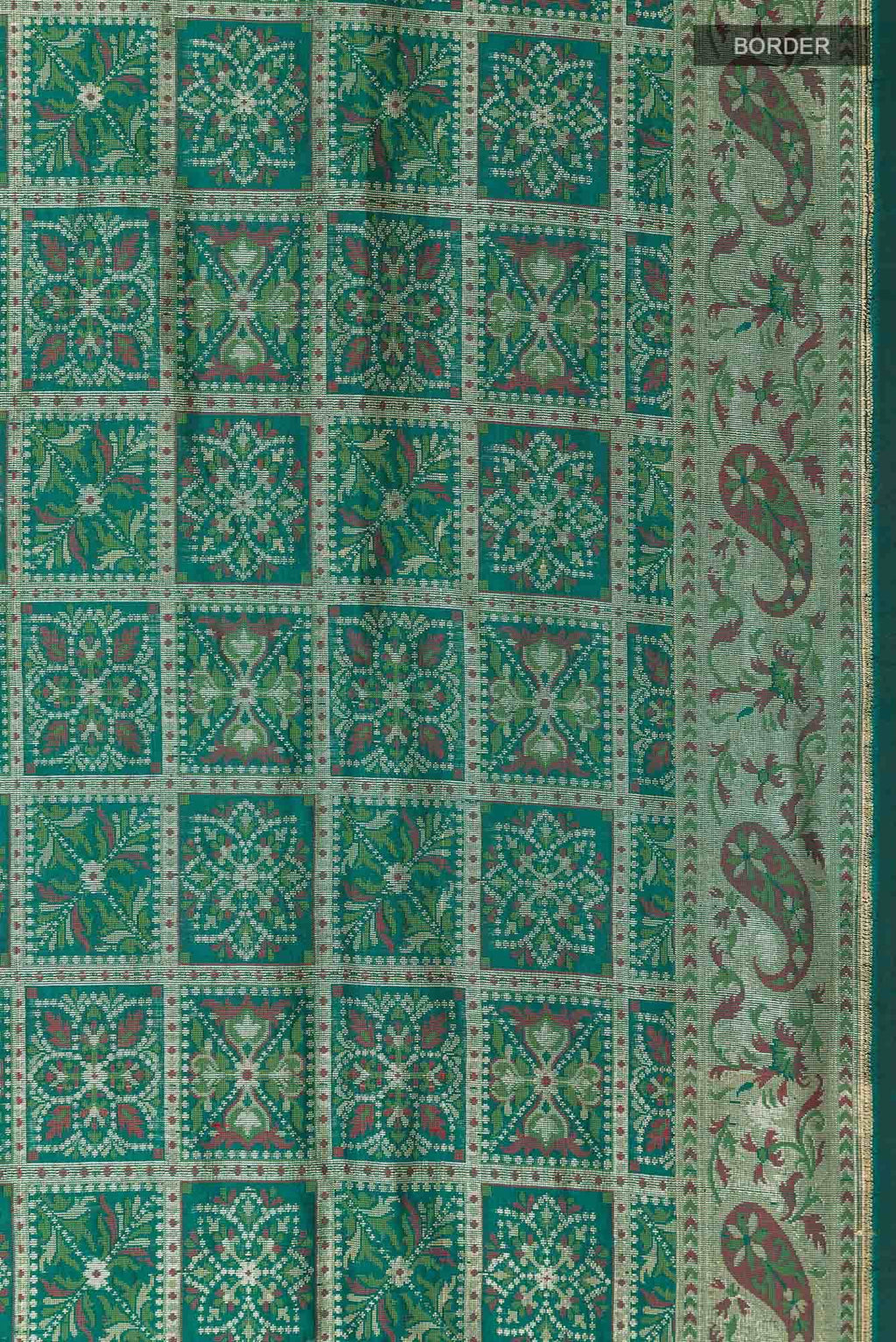 Green Banarasi Silk Saree