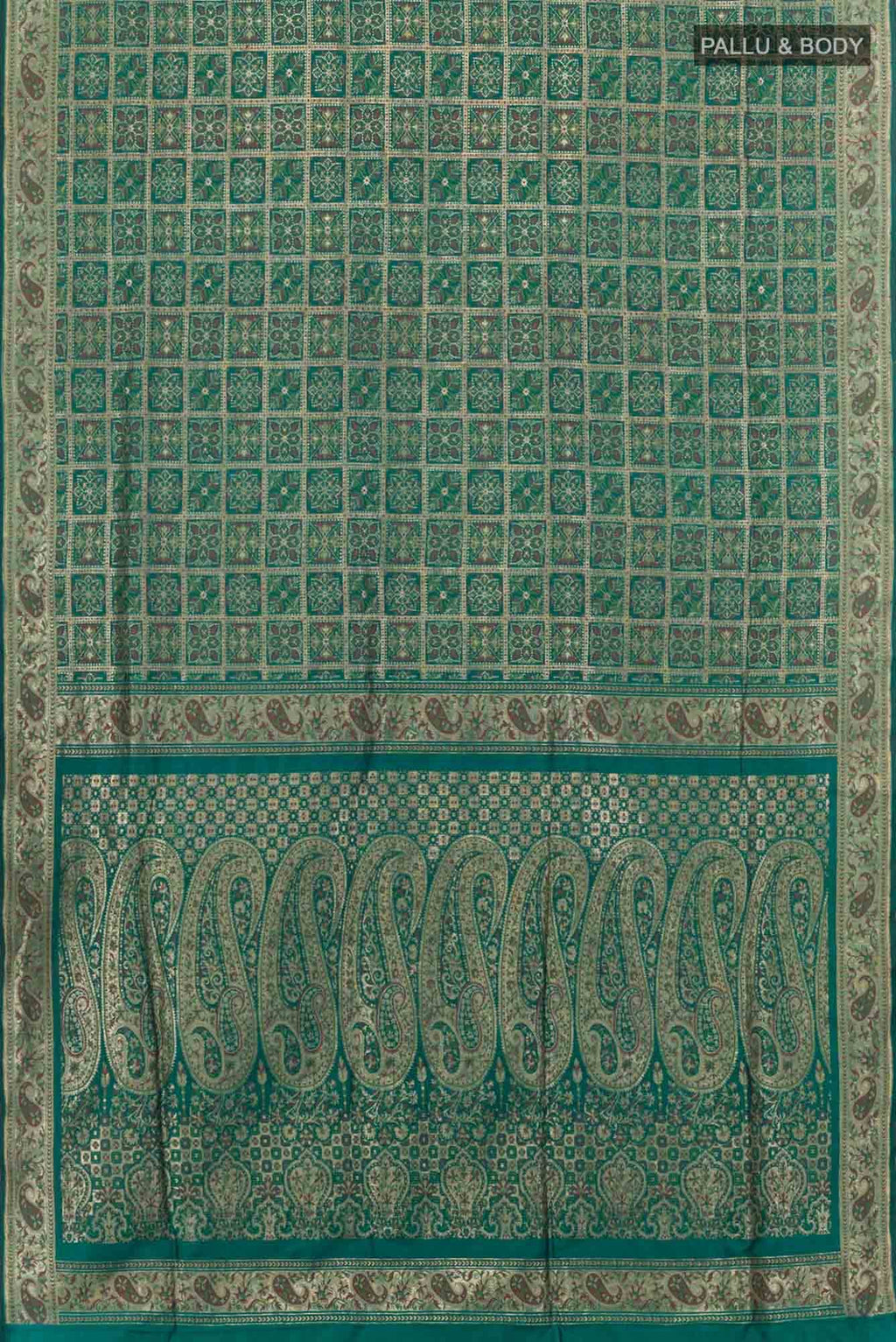 Green Banarasi Silk Saree