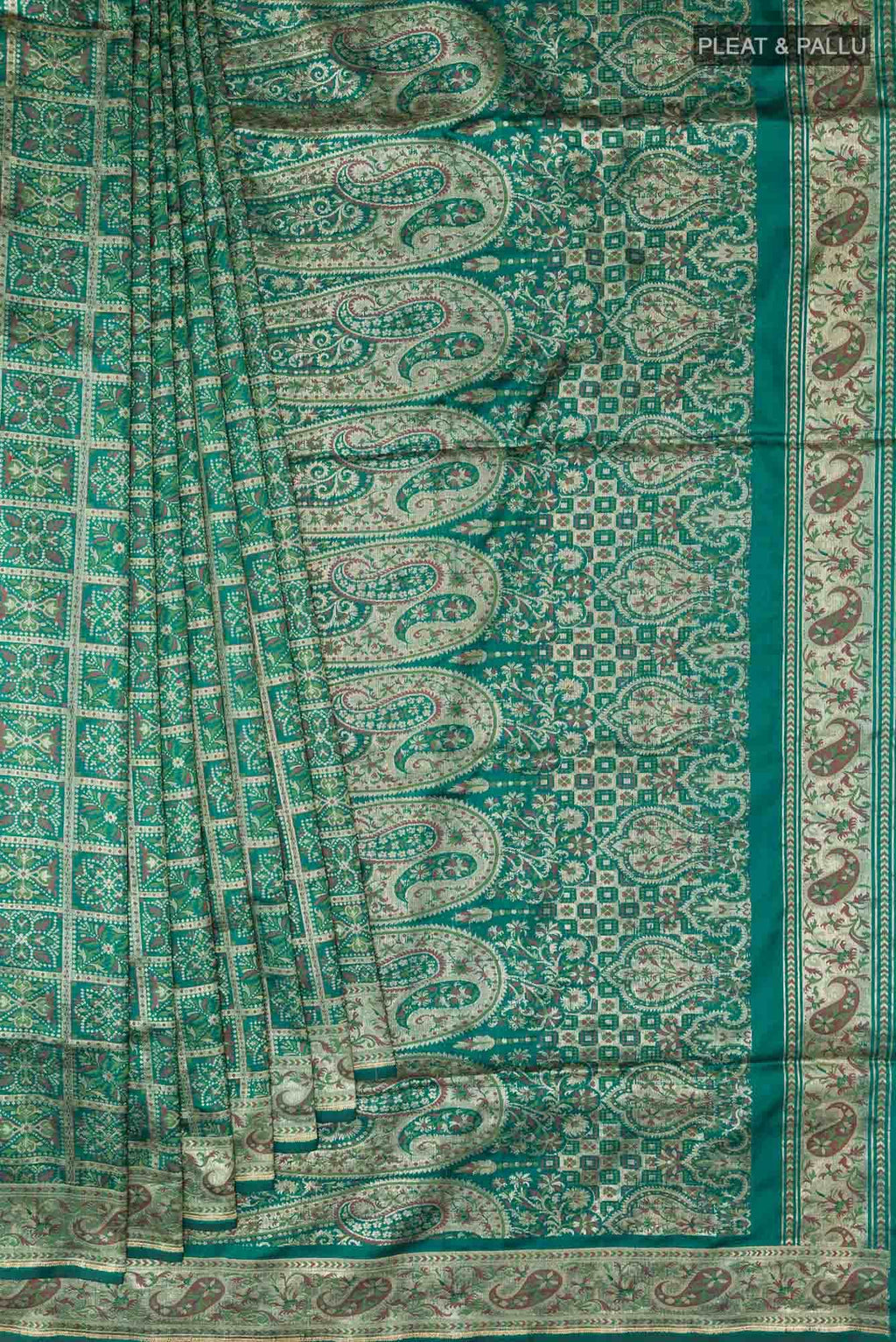 Green Banarasi Silk Saree