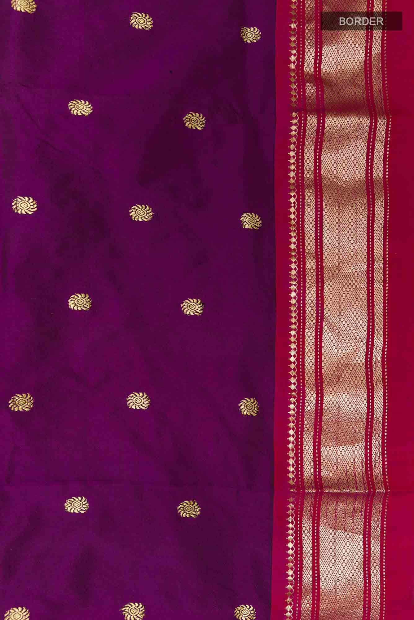 Magenta Paithani Silk Saree