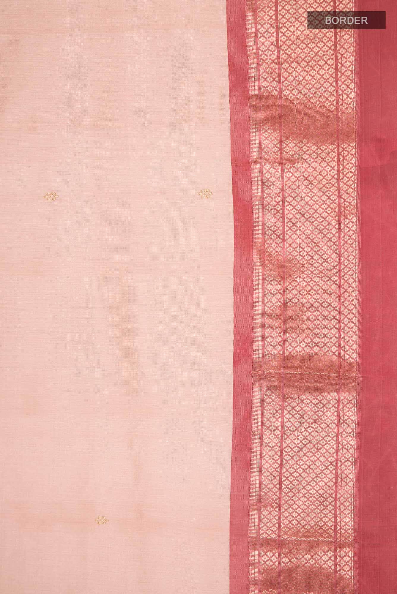 Sandal Paithani Silk Saree