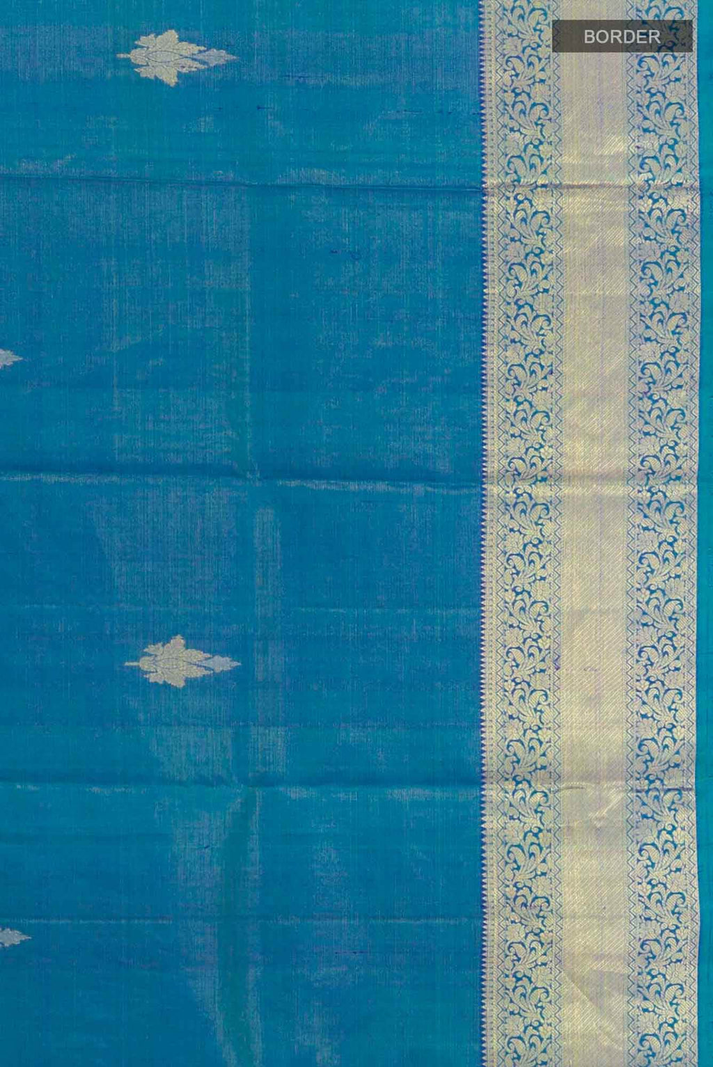 Blue Dual Tone Kanchipuram Silk Saree