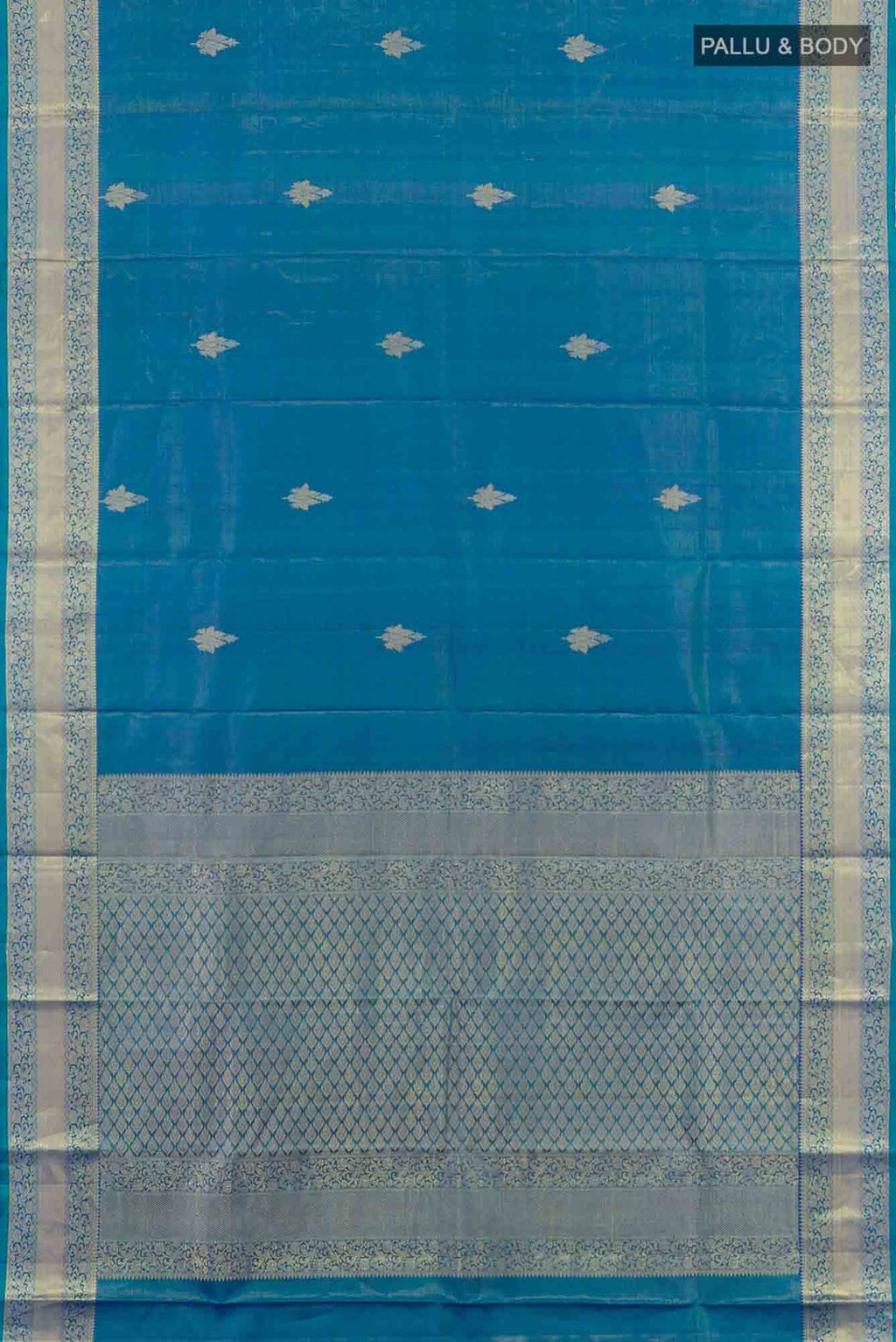 Blue Dual Tone Kanchipuram Silk Saree