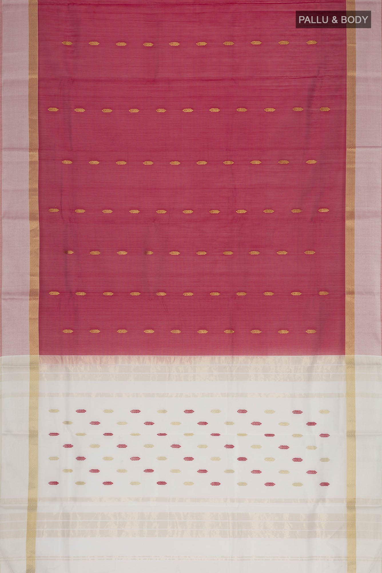 Red Chanderi Silk Cotton Saree