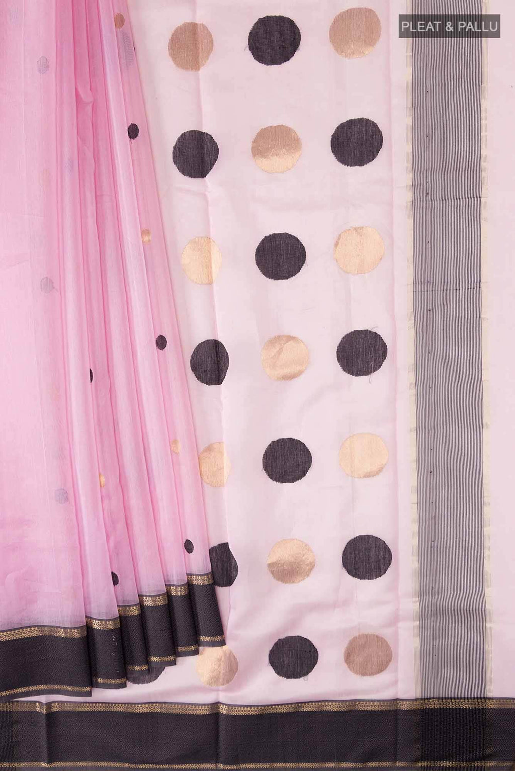Pink Chanderi Silk Cotton Saree
