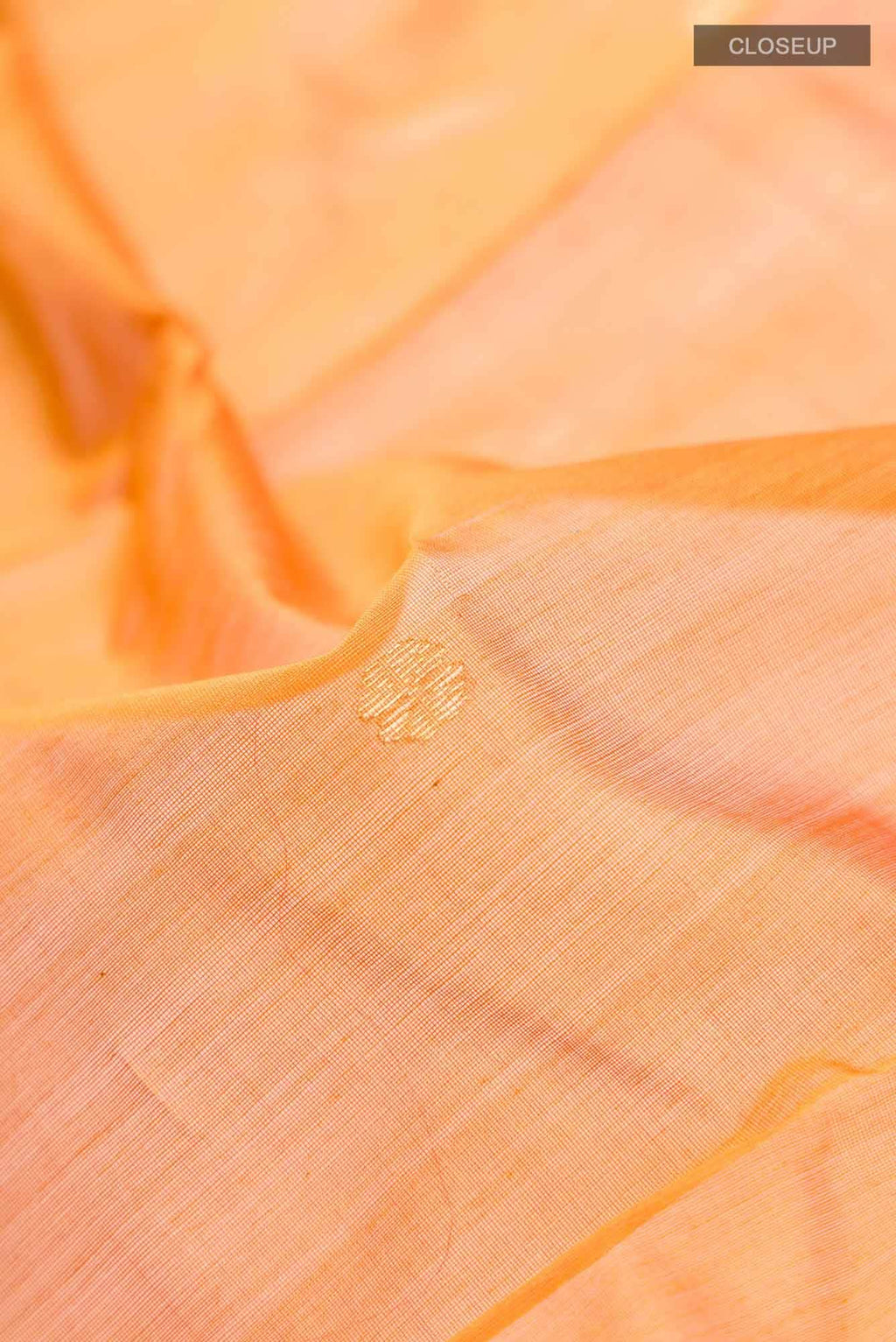 Orange Chanderi Silk Cotton Saree