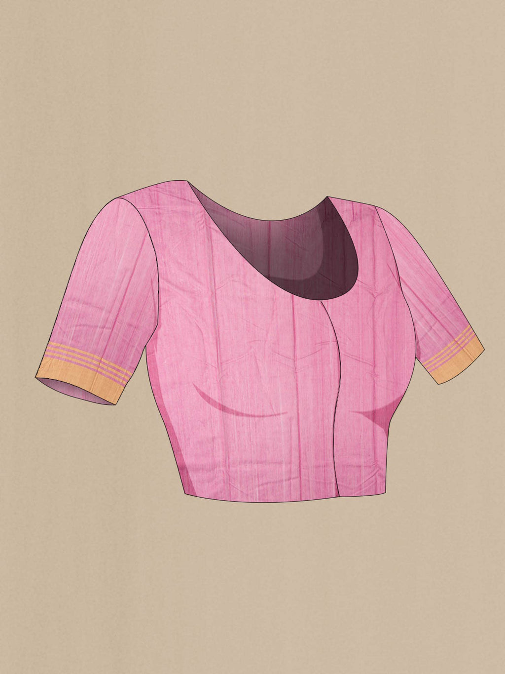 Magenta Chanderi Silk Cotton Saree