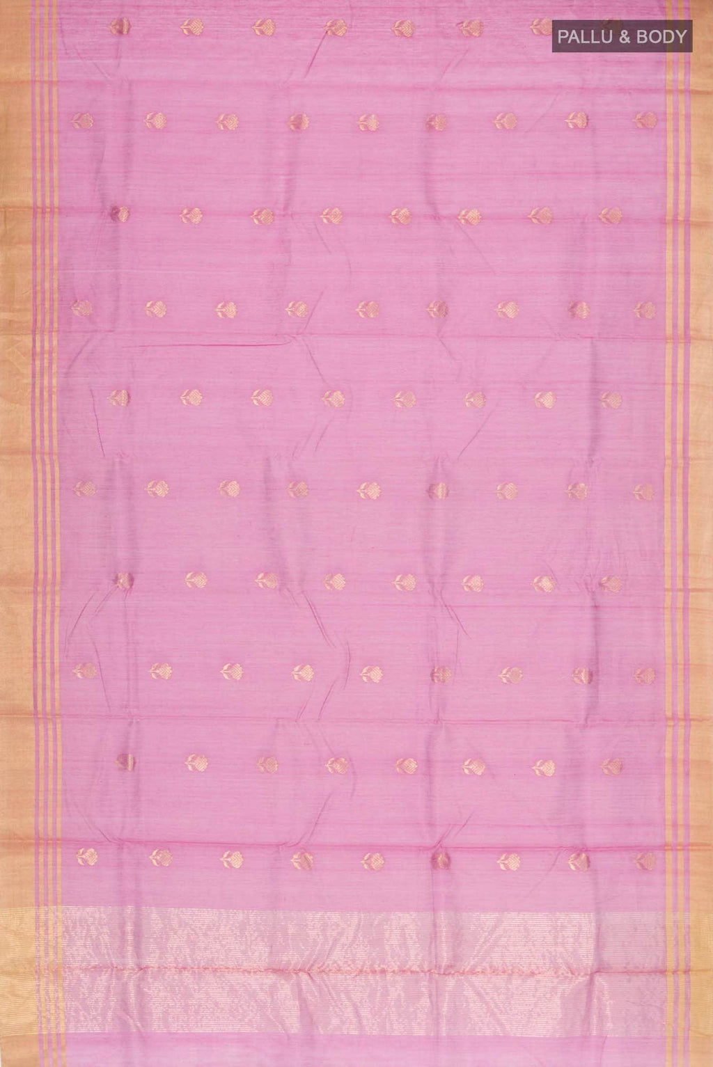 Magenta Chanderi Silk Cotton Saree