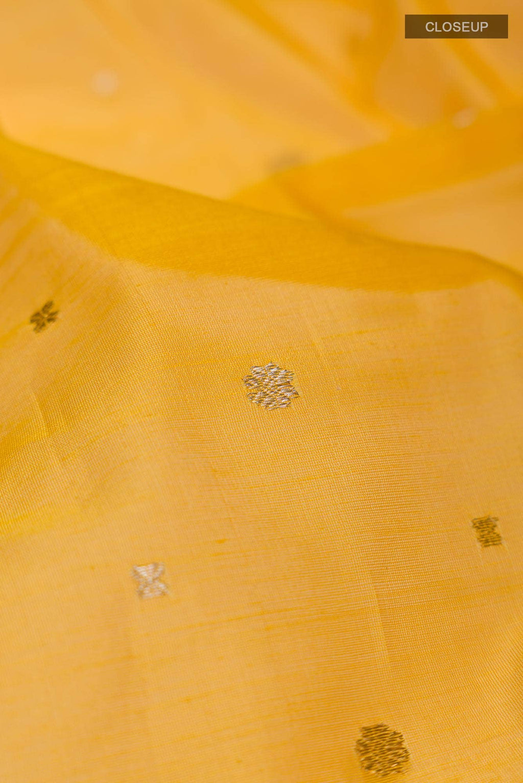 Yellow Chanderi Silk Cotton Saree