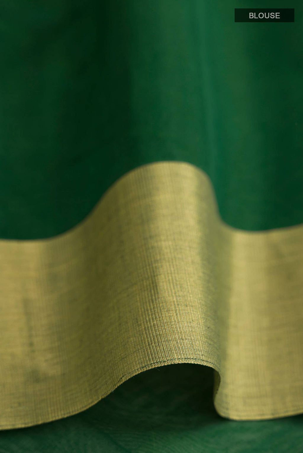 Green Chanderi Silk Cotton Saree