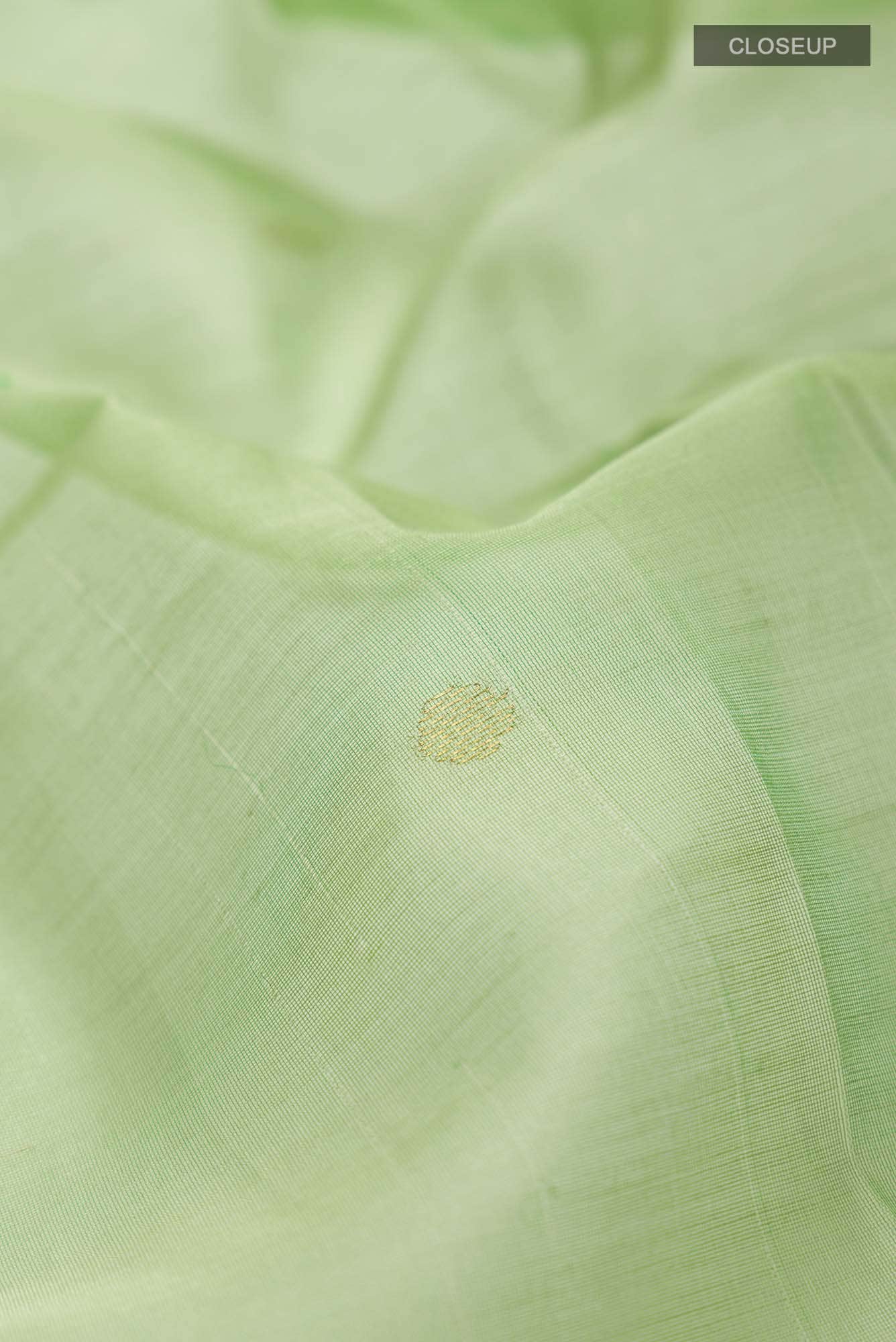 Green Chanderi Silk Cotton Saree