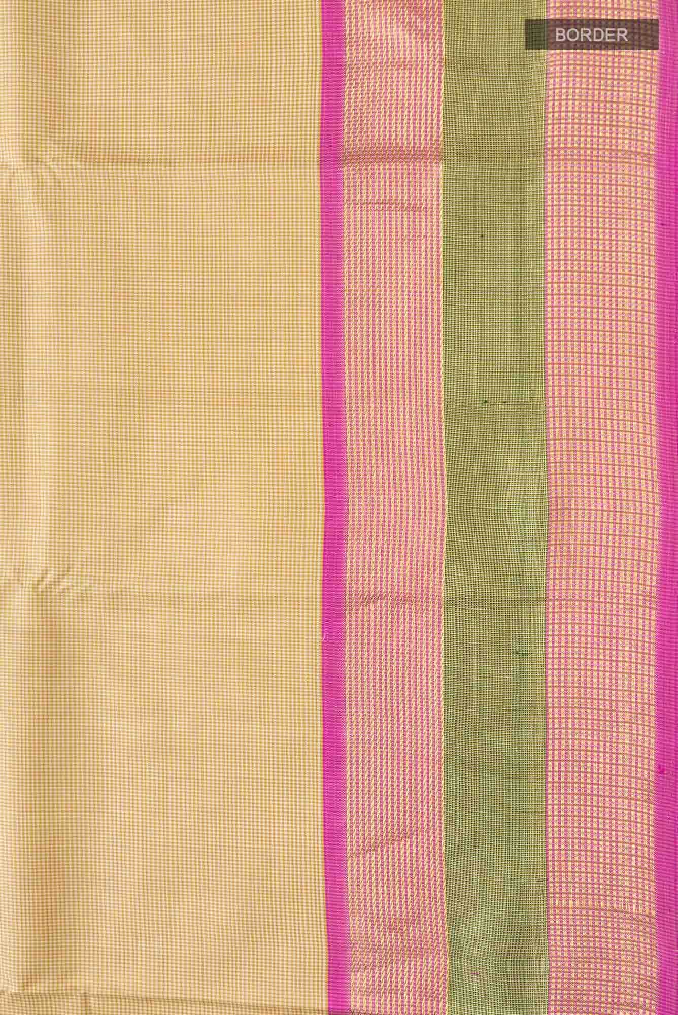 Beige Kanchipuram Silk Saree
