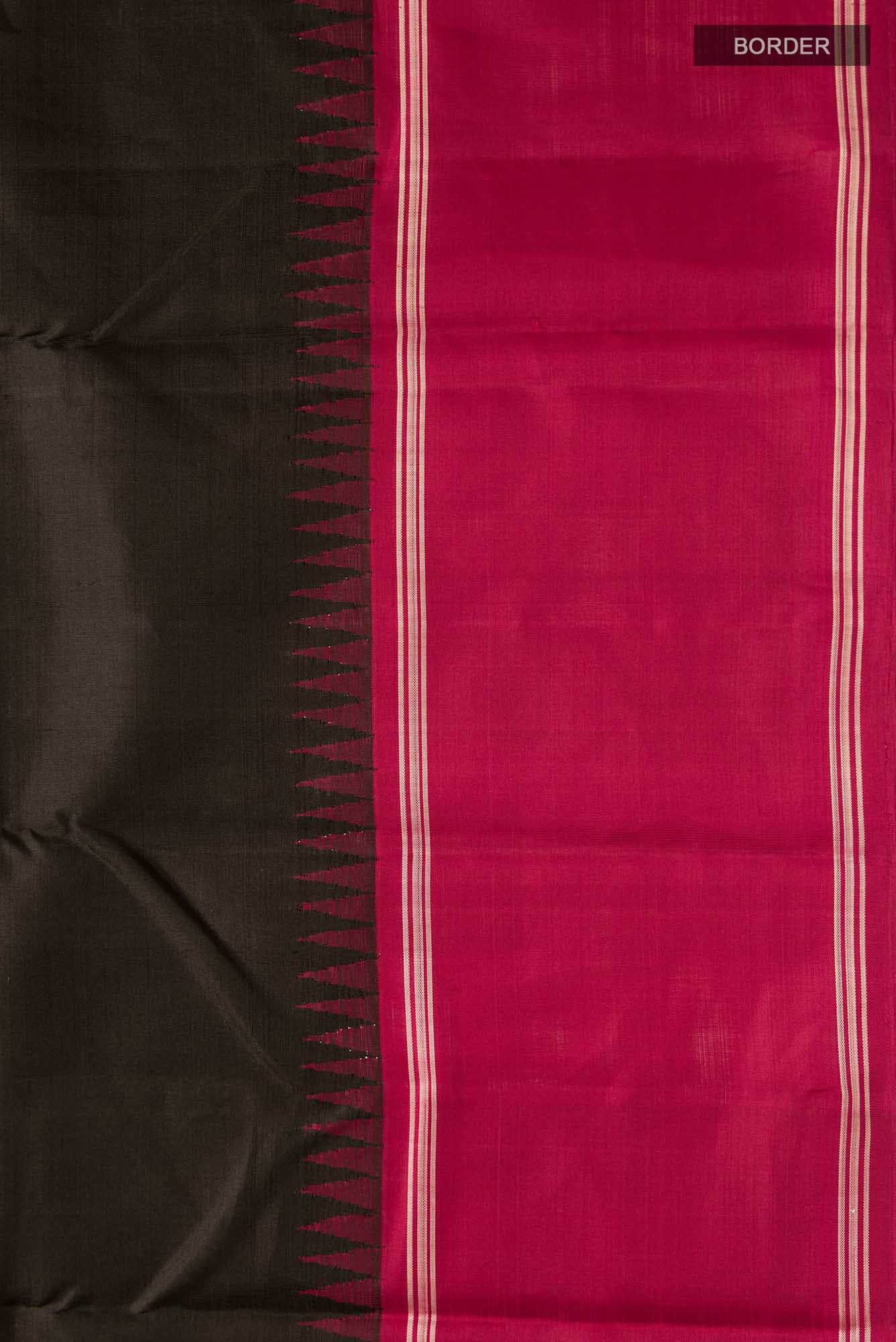 Black Kanchipuram Silk Saree