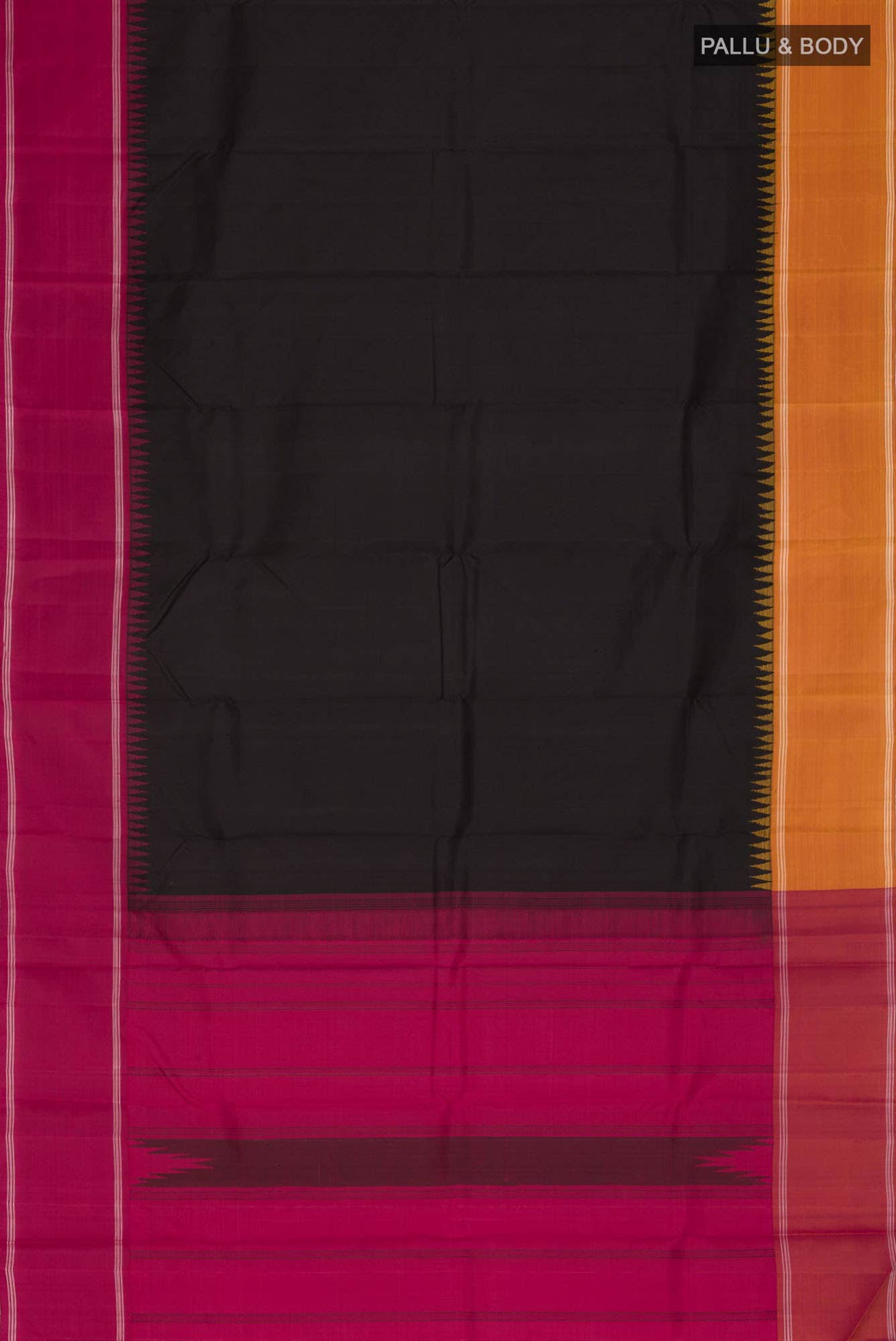 Black Kanchipuram Silk Saree