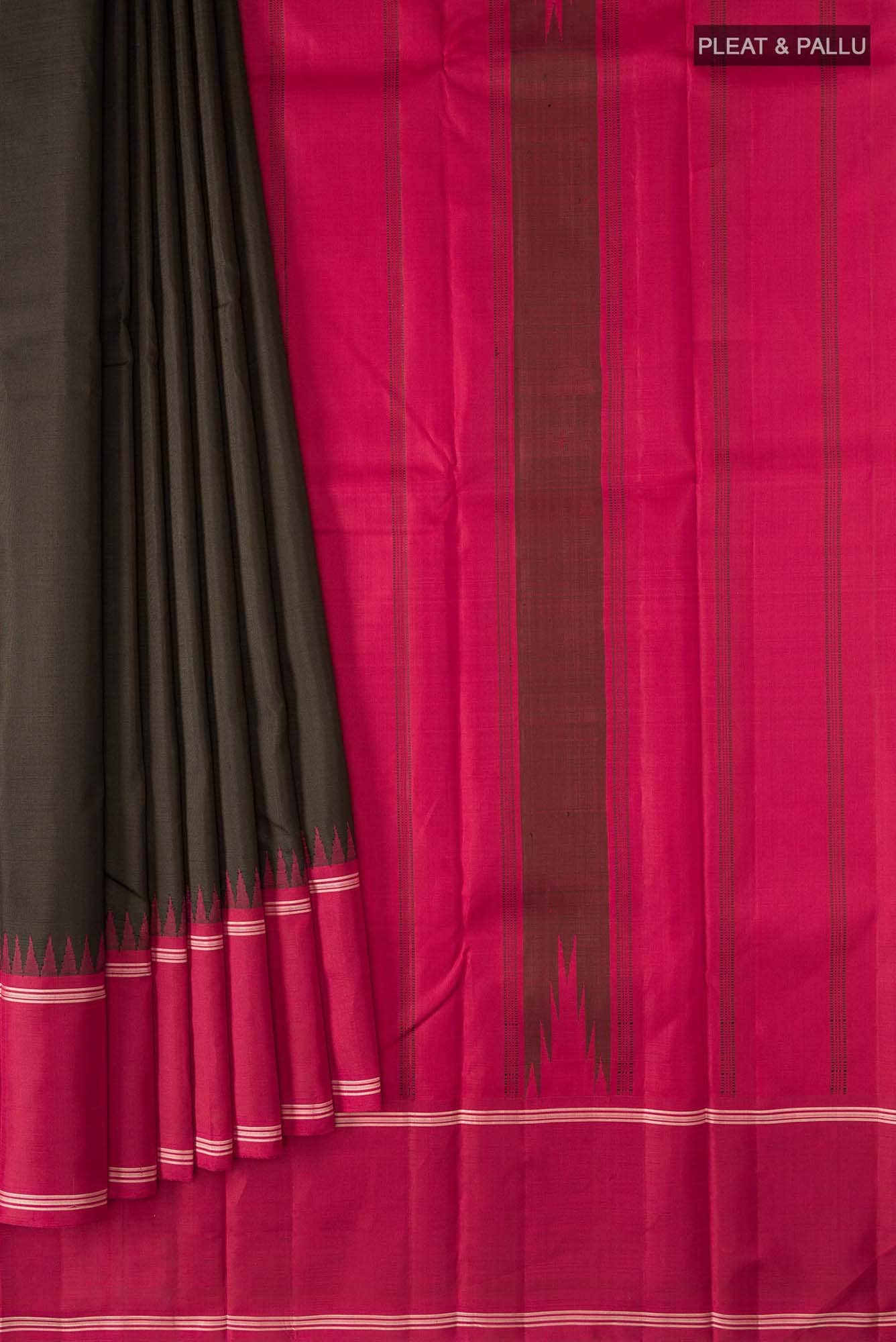 Black Kanchipuram Silk Saree