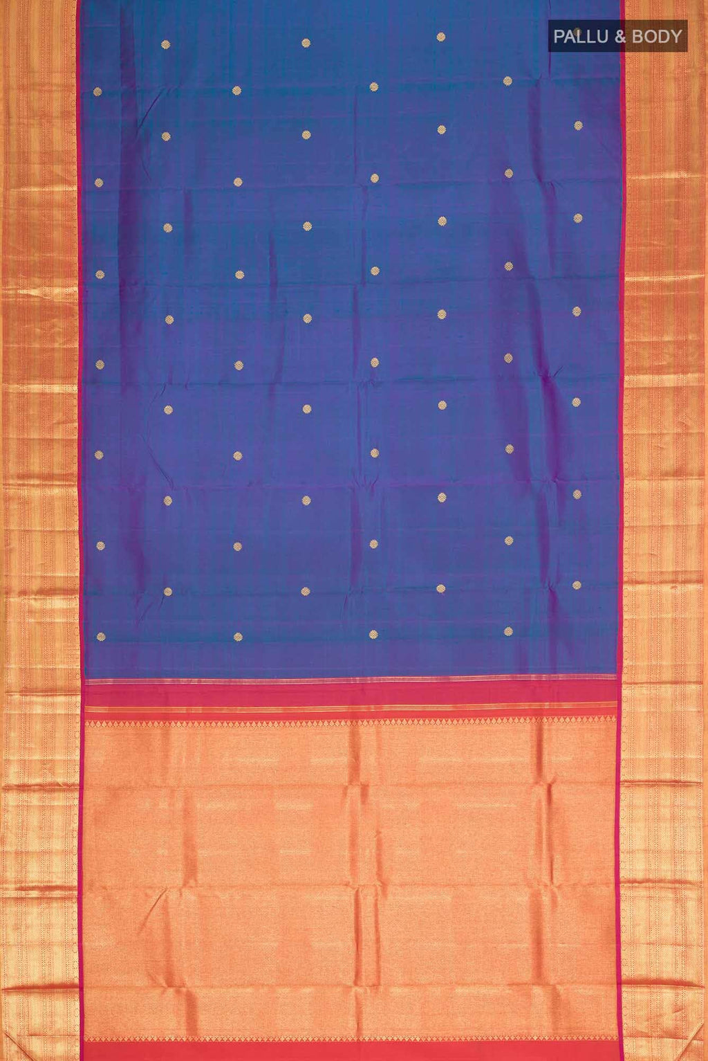 Blue Kanchipuram Silk Saree