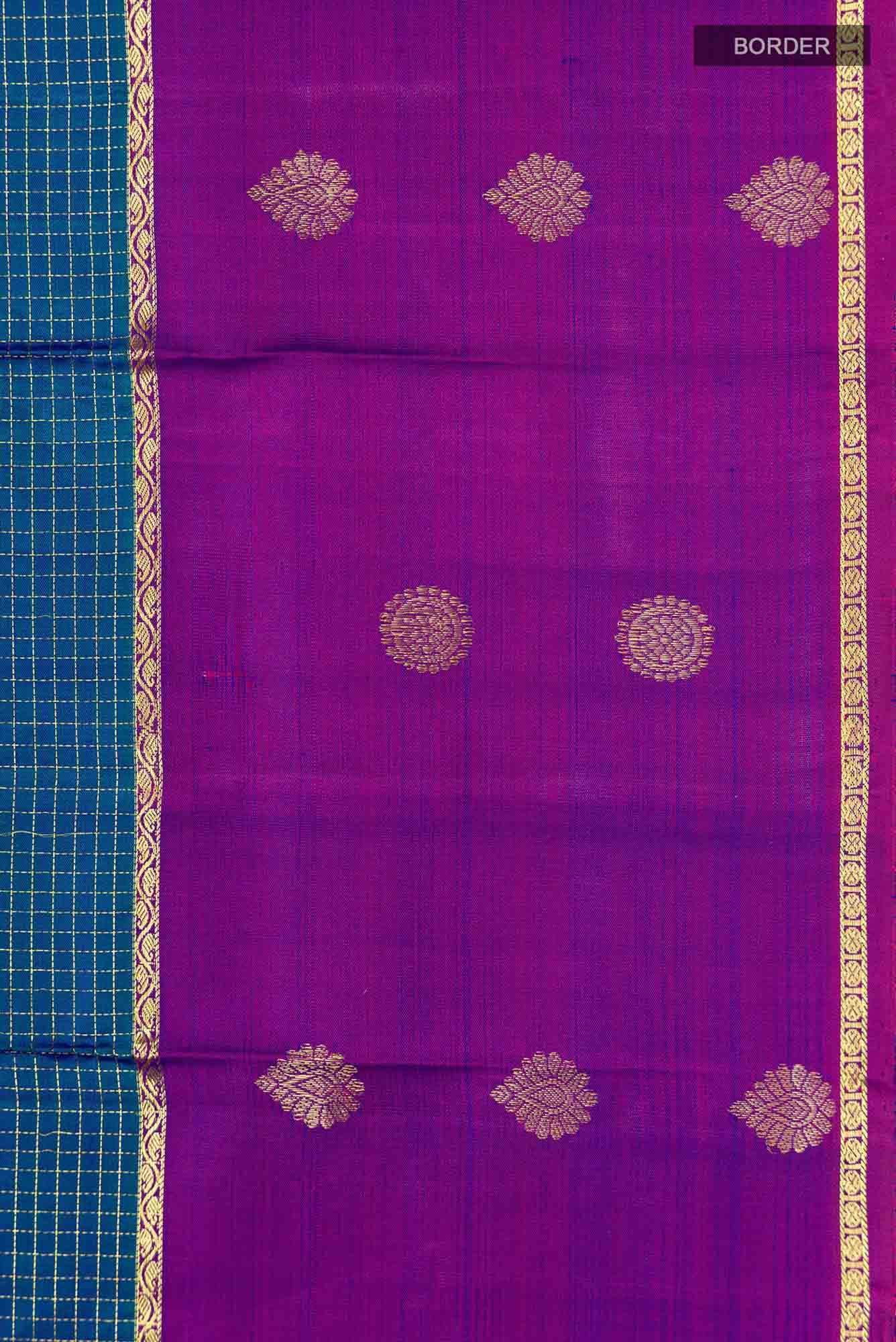 Blue Kanchipuram Silk Saree