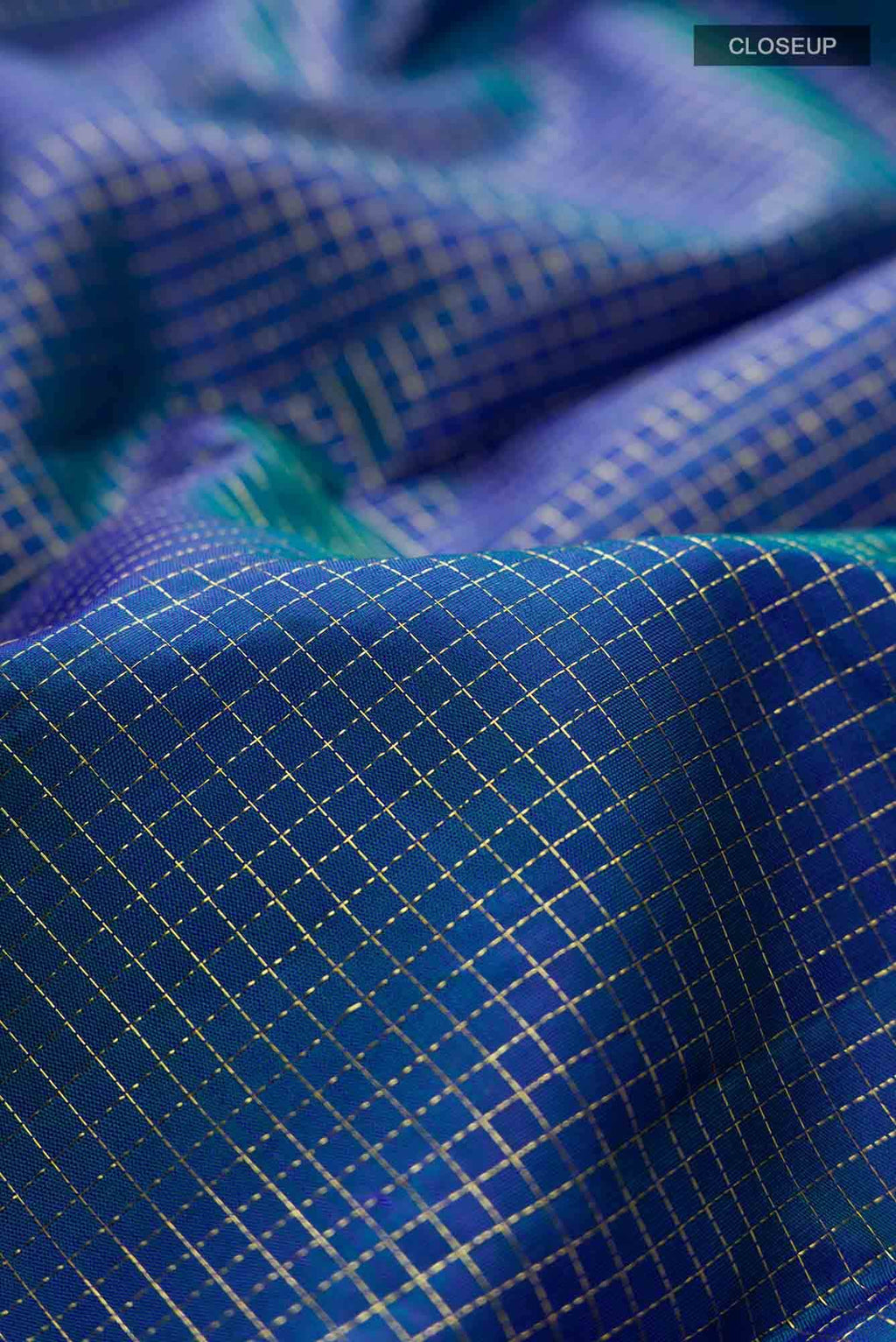 Blue Kanchipuram Silk Saree