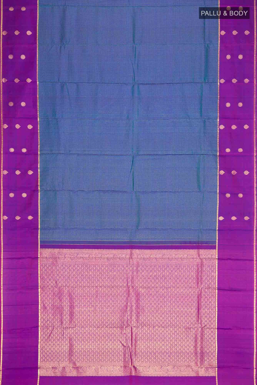 Blue Kanchipuram Silk Saree