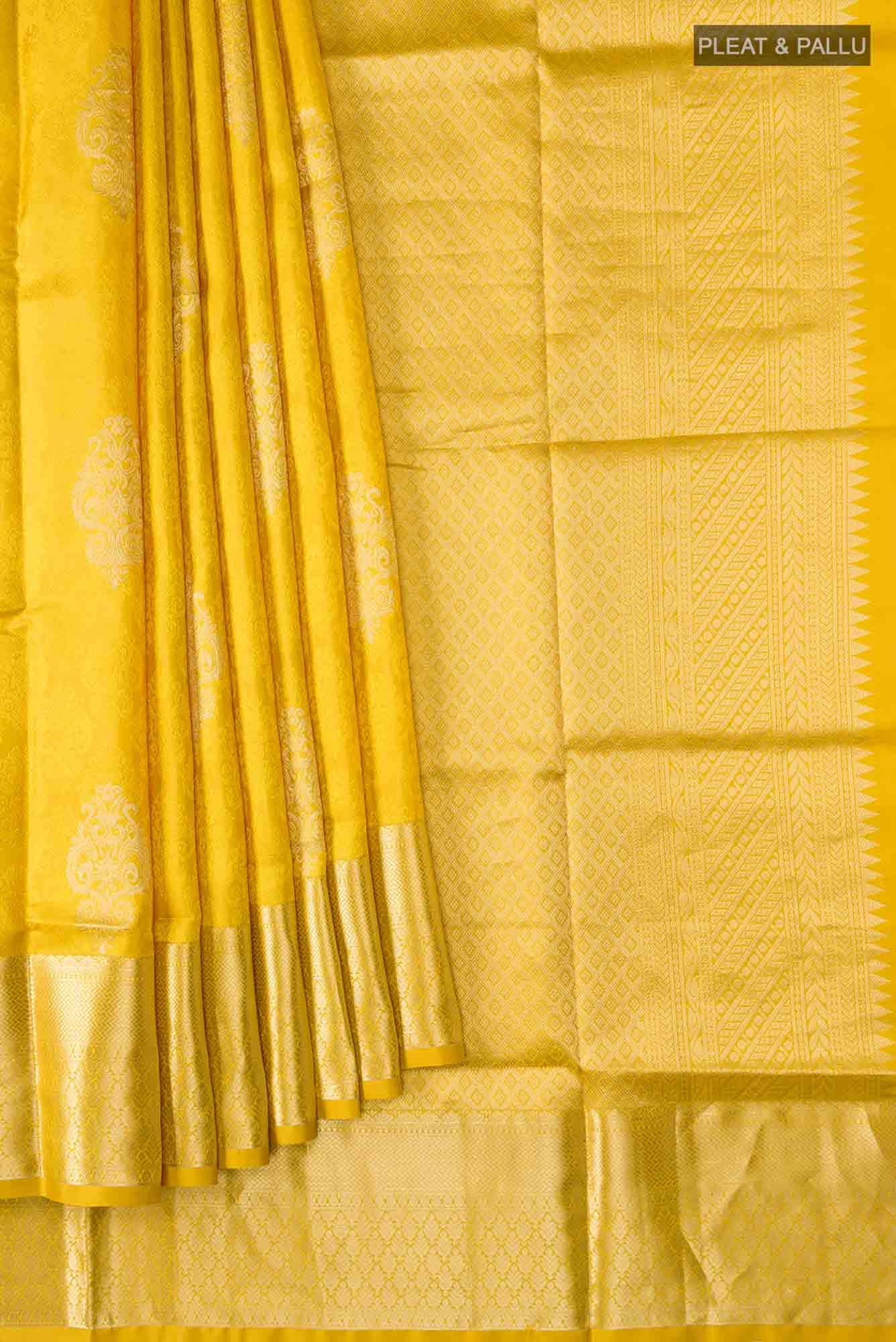 Yellow Soft Silk Saree