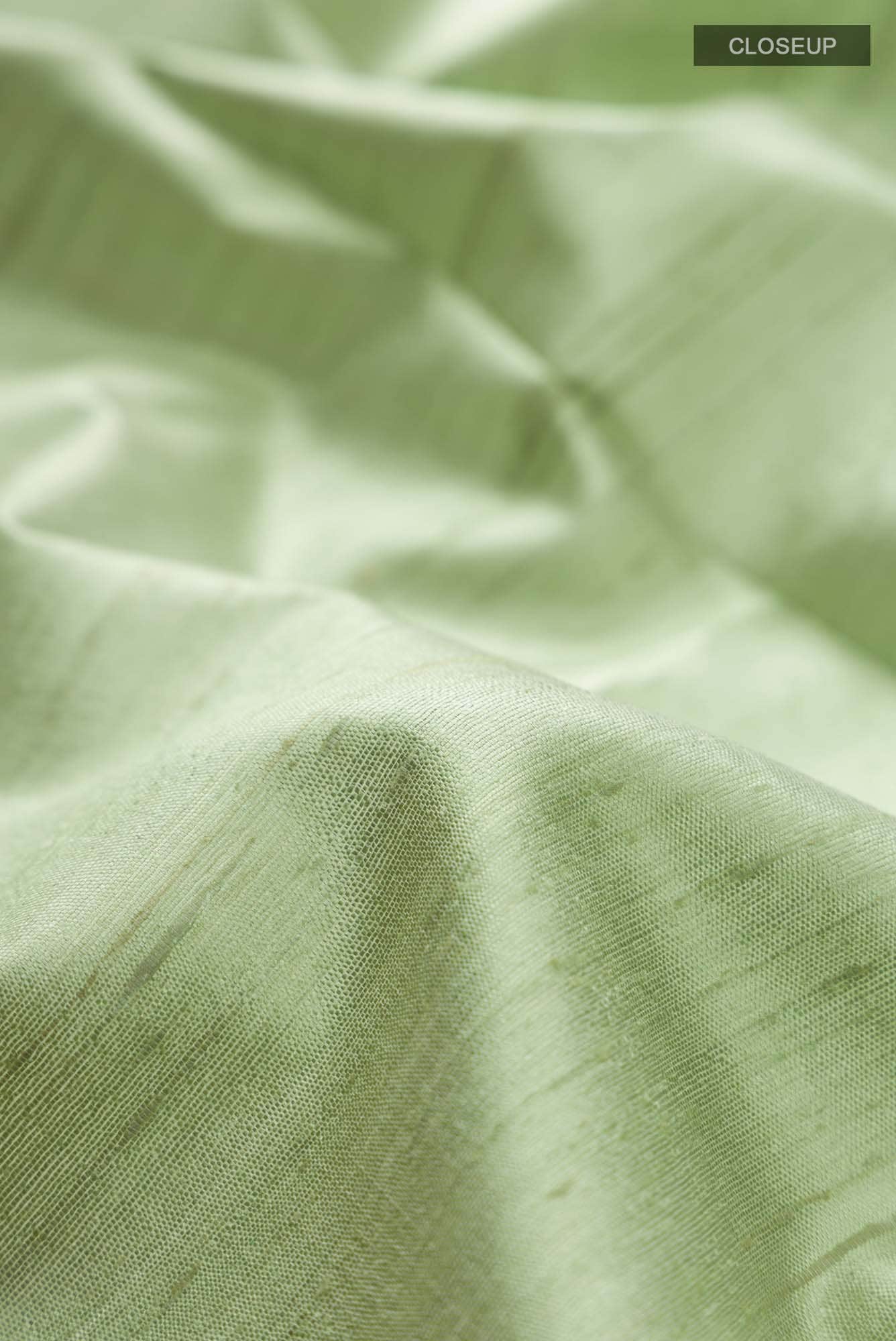 Green Bhagalpuri Tussar Silk Saree