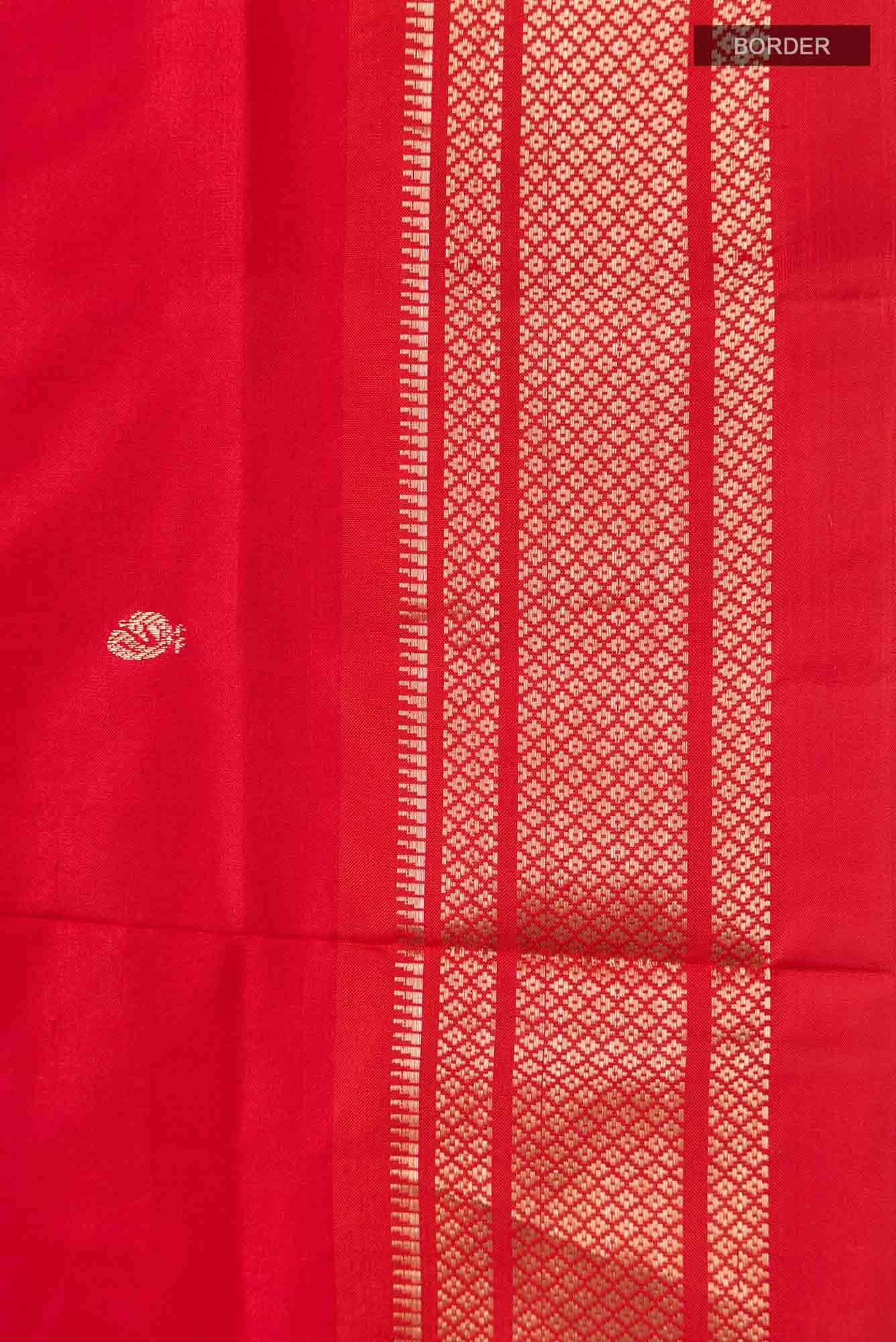 Red Paithani Silk Saree
