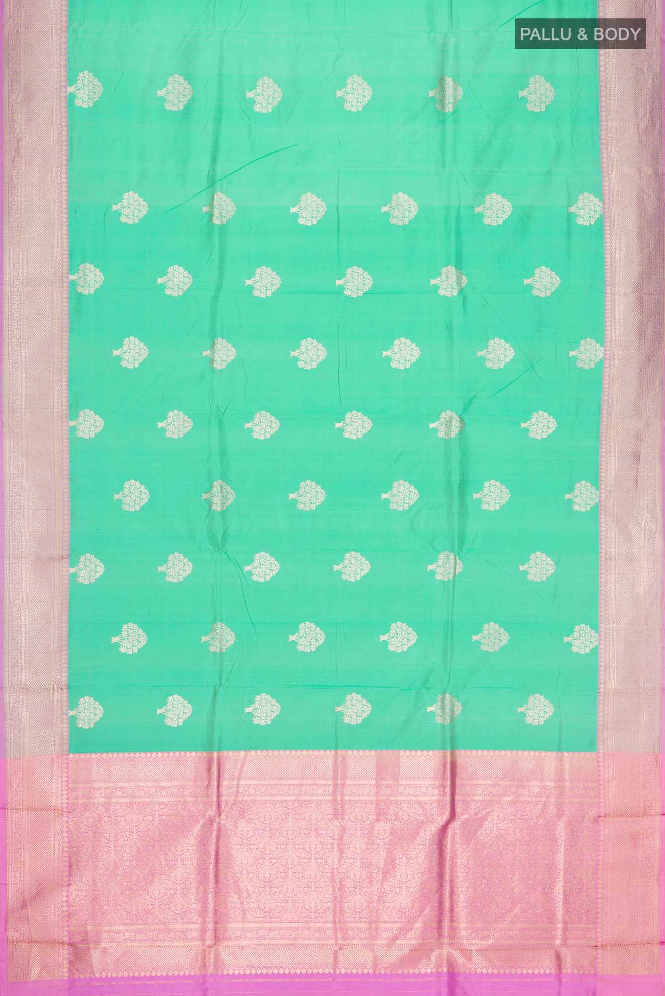 Green Banarasi Katan Silk Saree