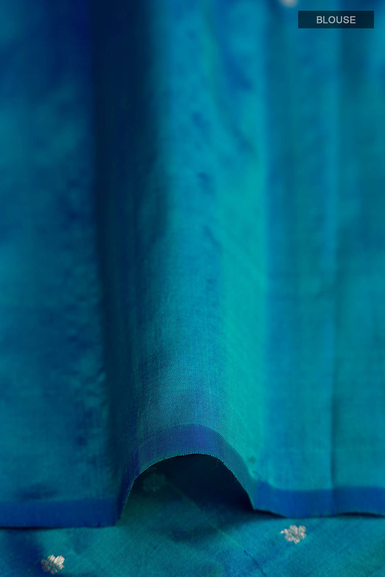 Blue Banarasi Katan Silk Saree