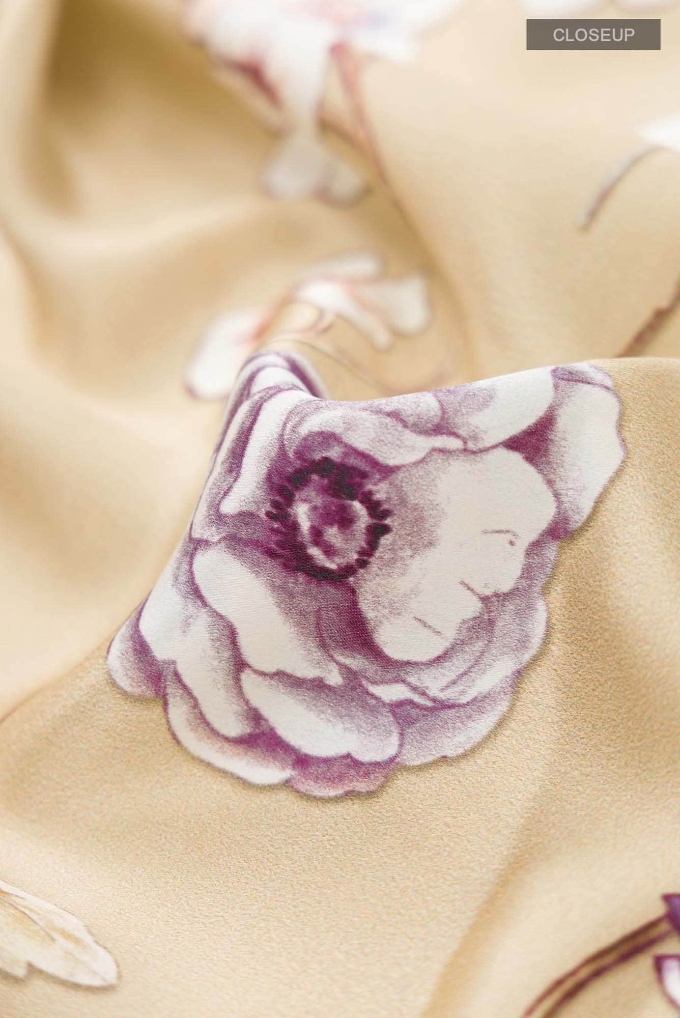 Beige Satin Silk Saree