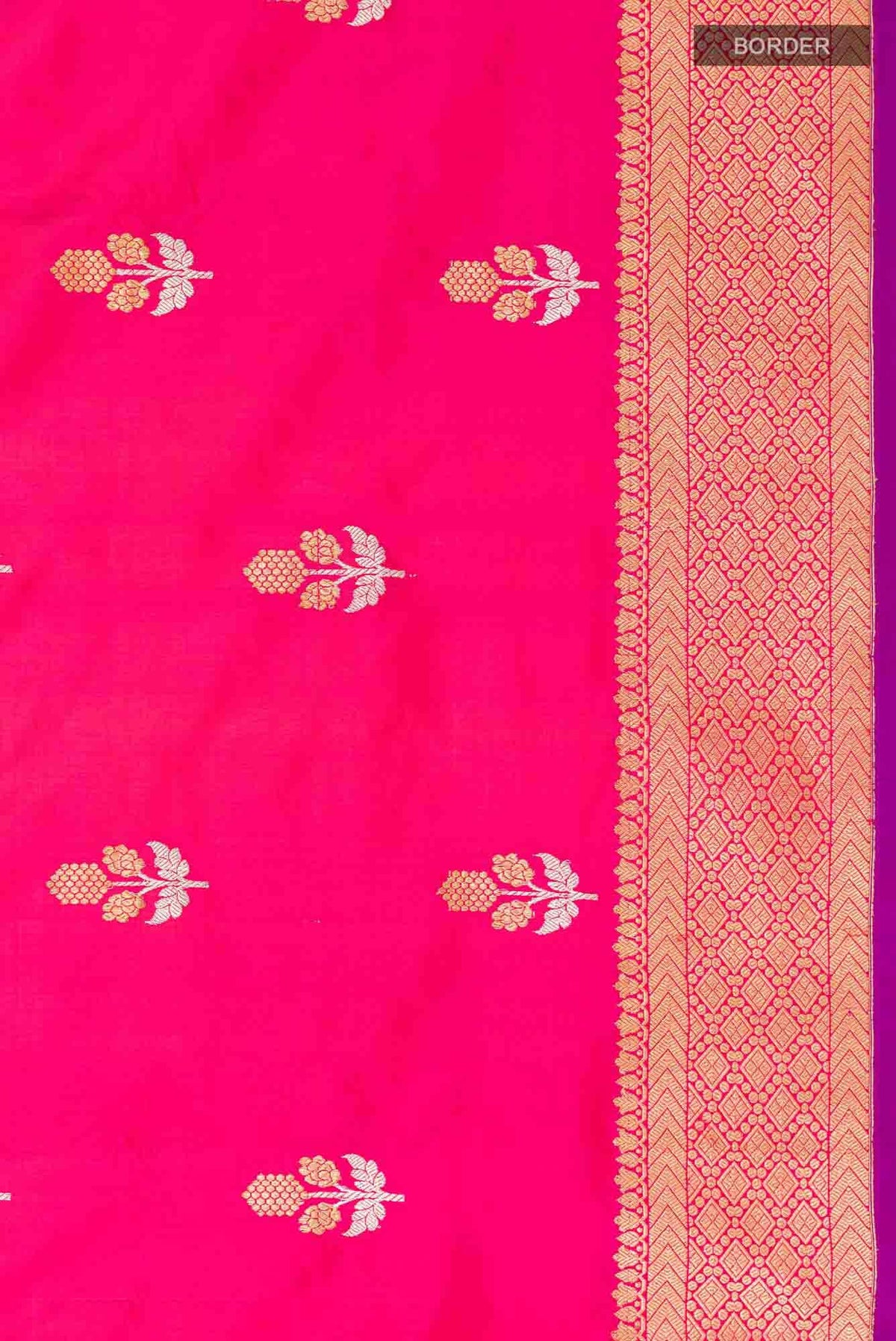 Pink Banarasi Silk Saree