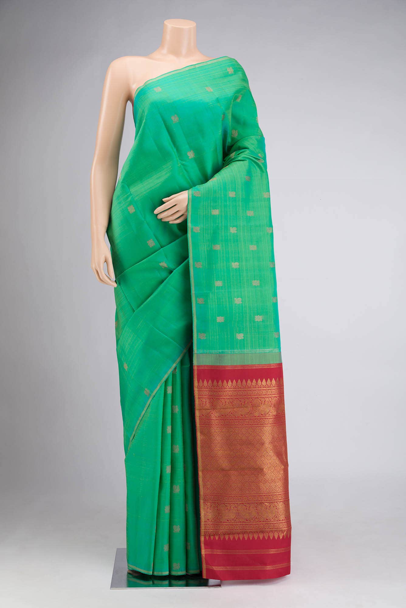 Green Kanchipuram Silk Saree